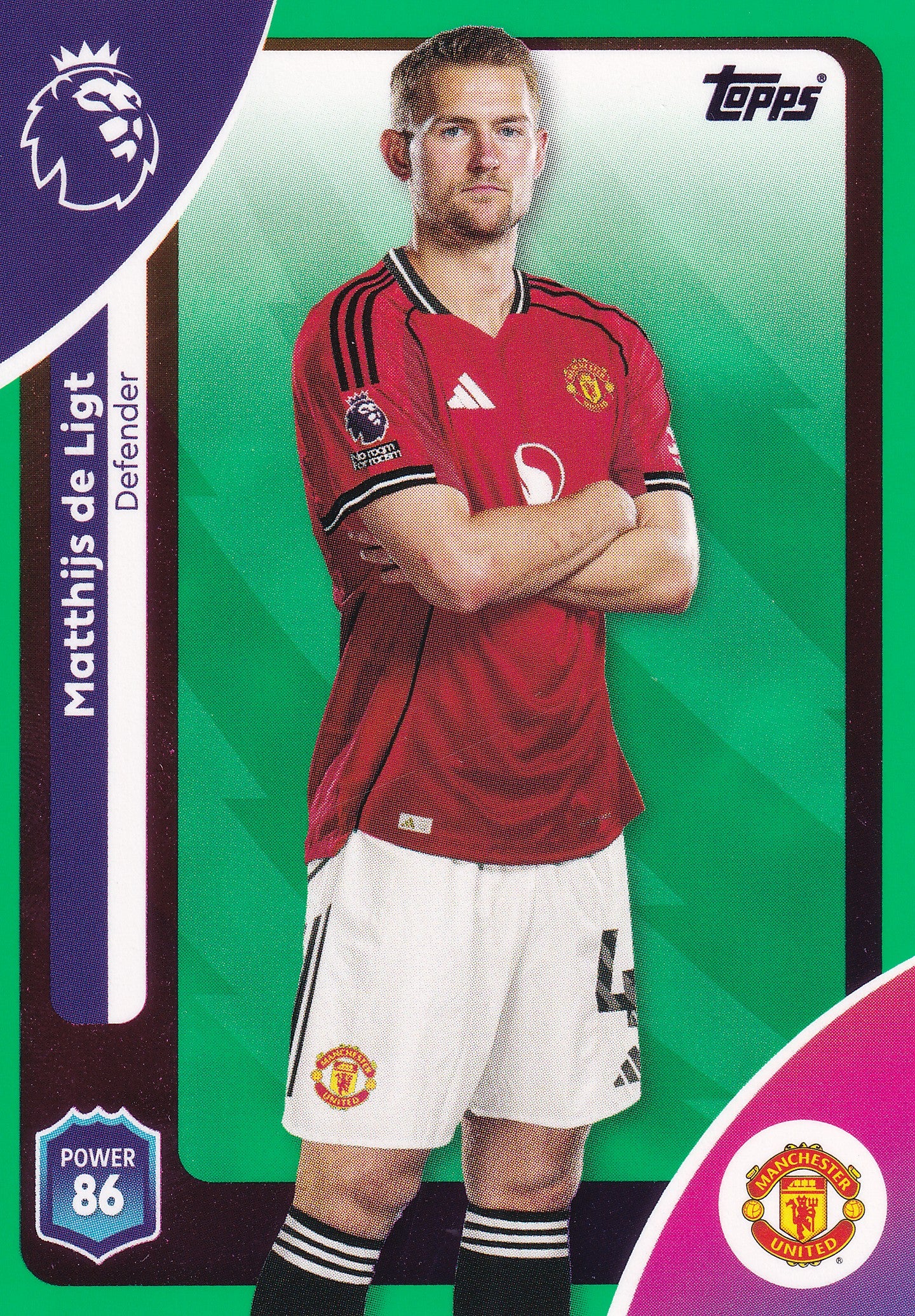 201. MATTHIJS DE LIGT - MANCHESTER UNITED - GREEN PARALLELL