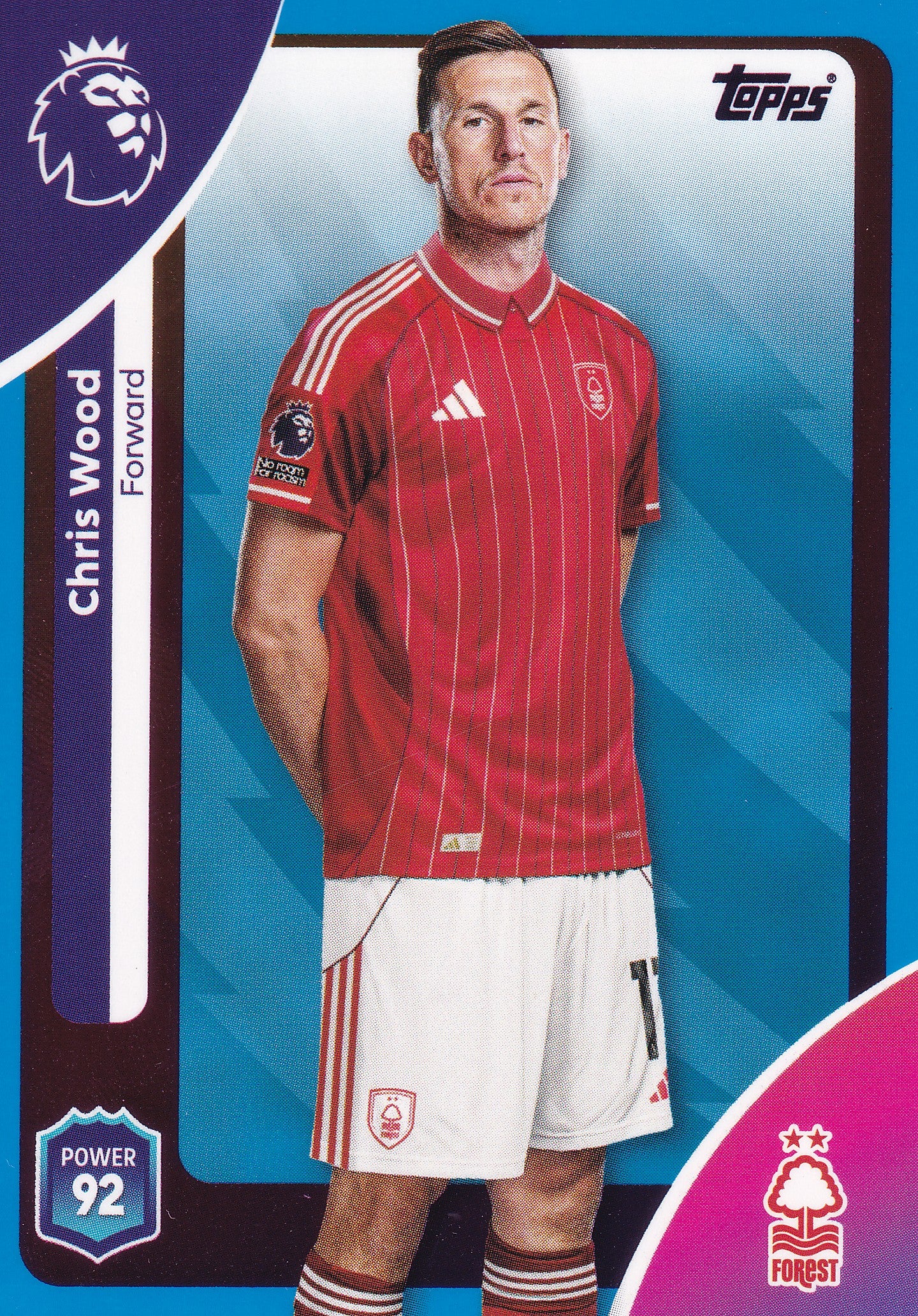 249. CHRIS WOOD - NOTTINGHAM FOREST - BLUE PARALLELL