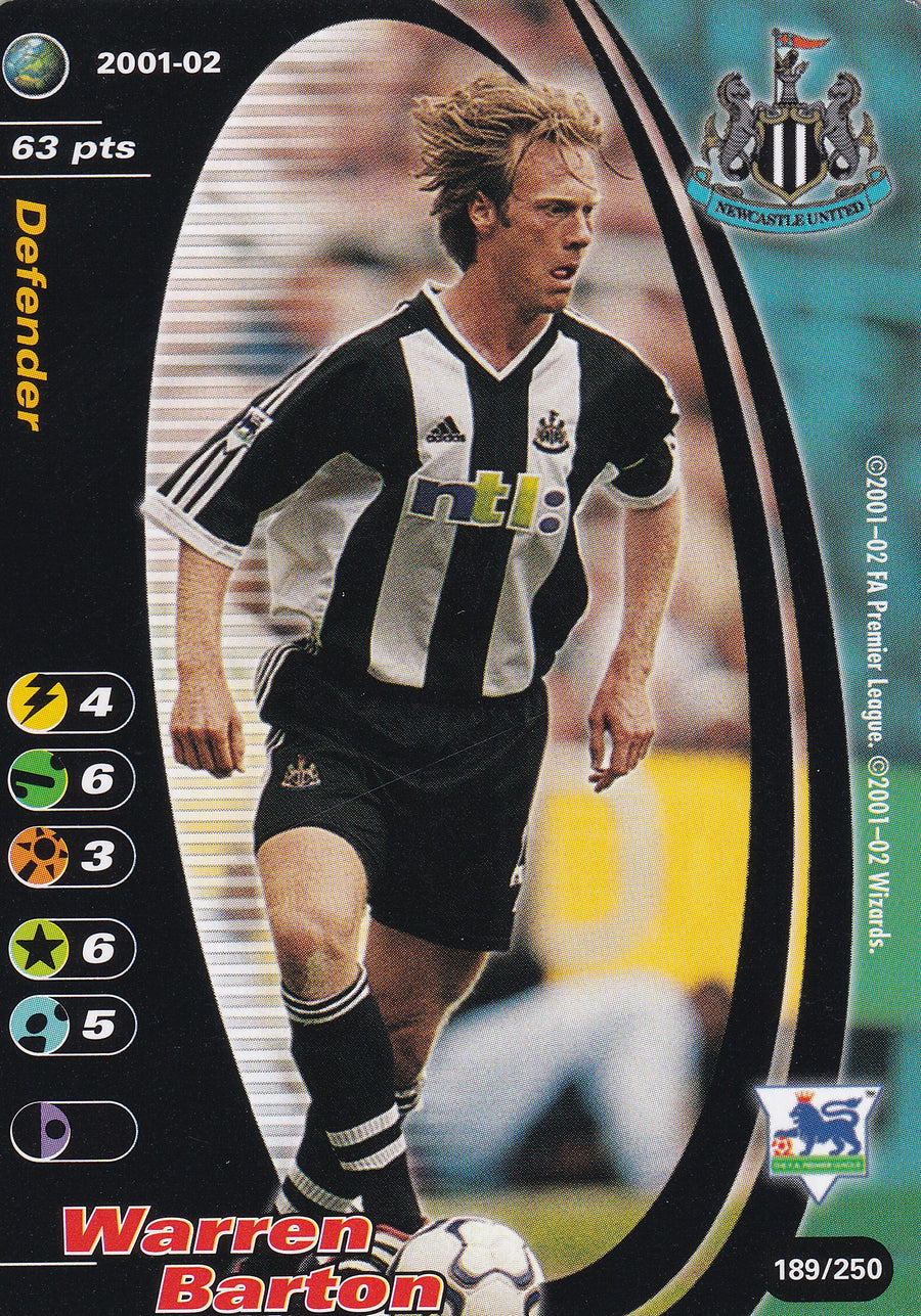 189. WARREN BARTON - NEWCASTLE UNITED