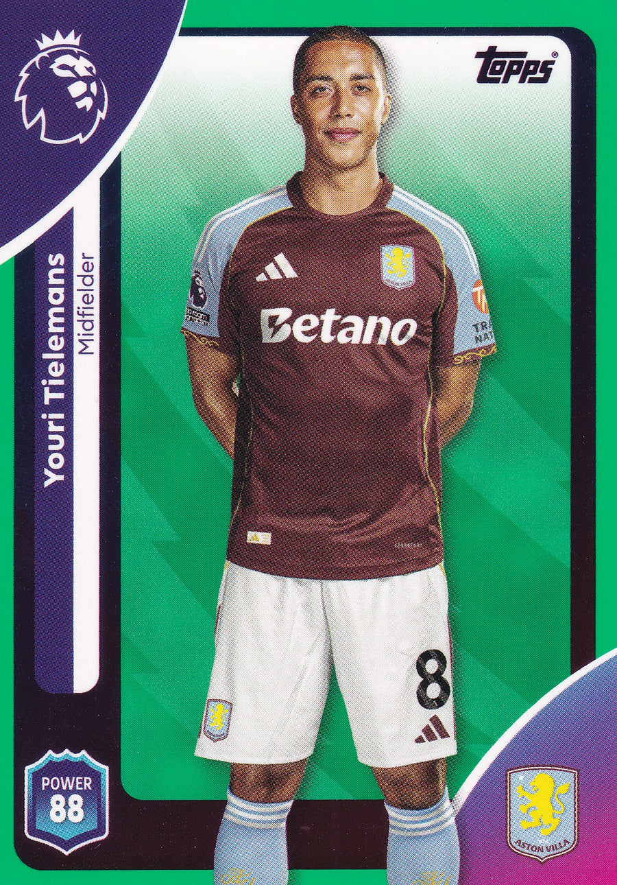 028. YOURI TIELEMANS - ASTON VILLA - GREEN PARALLELL