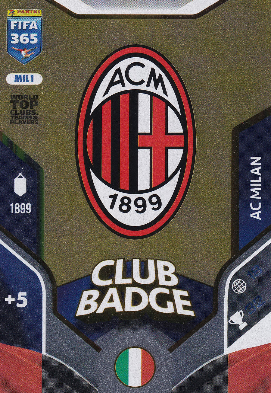 155 - MIL1. AC MILAN - CLUB BADGE