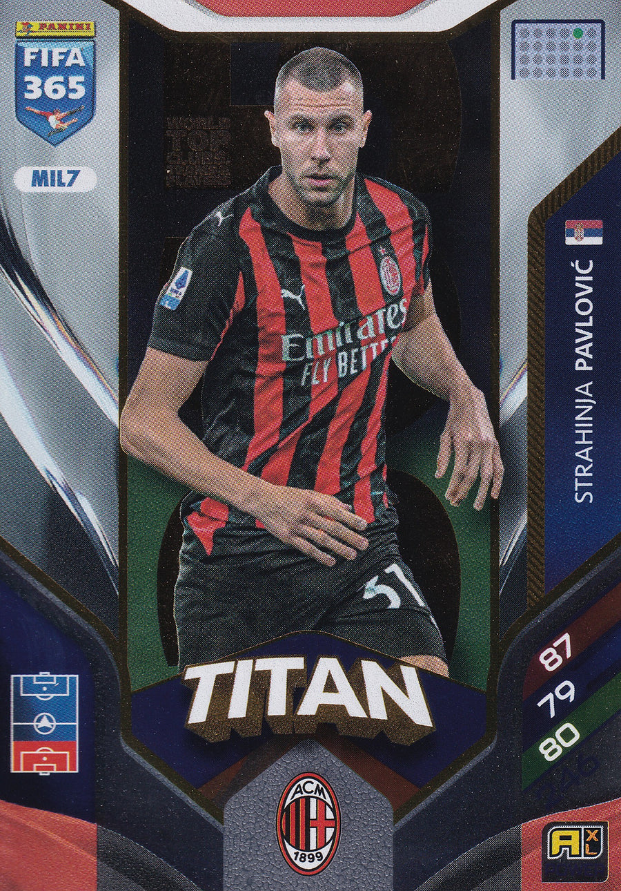 161 - MIL7. STRAHINJA PAVLOVIC - AC MILAN - TITAN