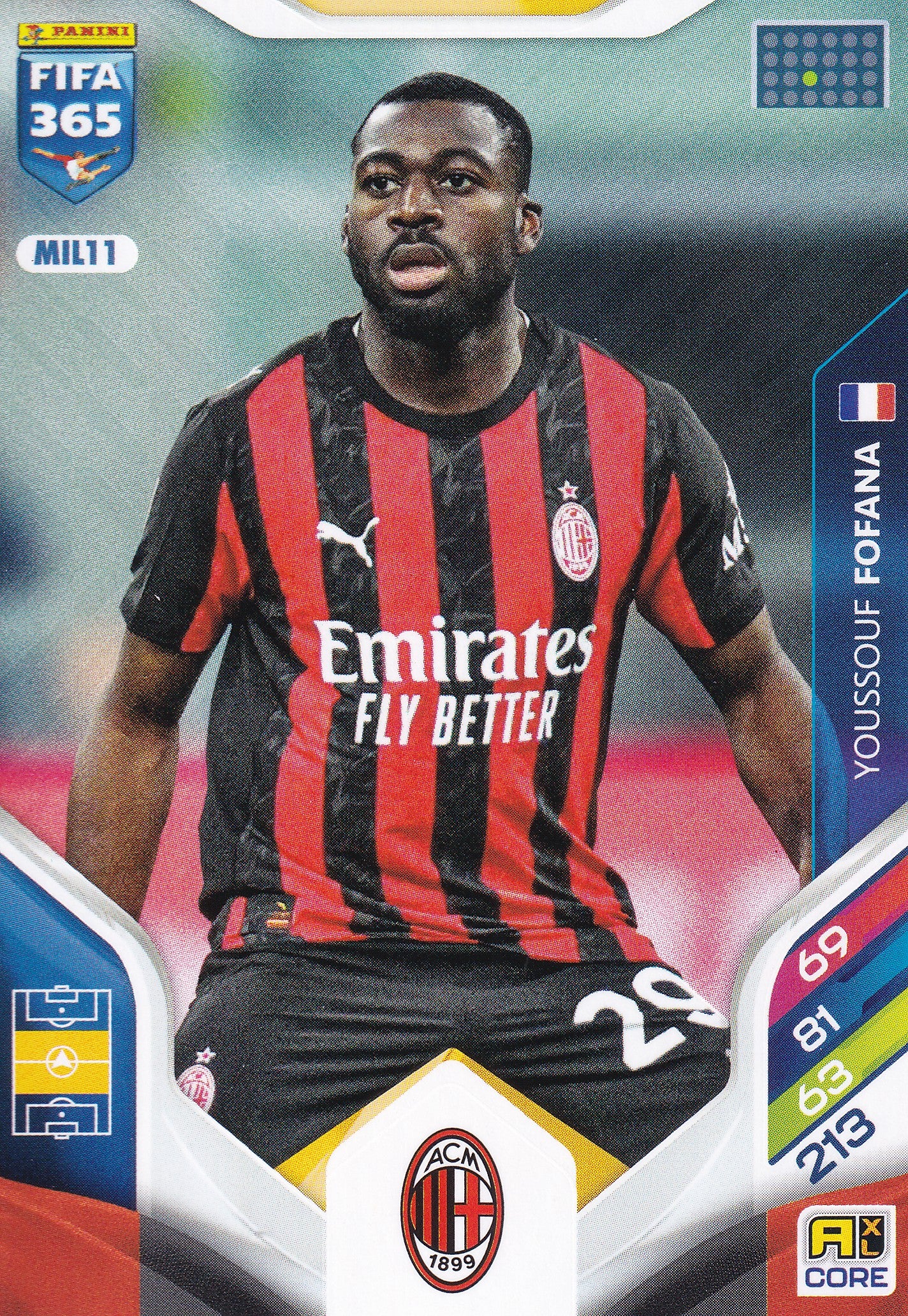 165 - MIL11. YOUSSOUF FOFANA - AC MILAN