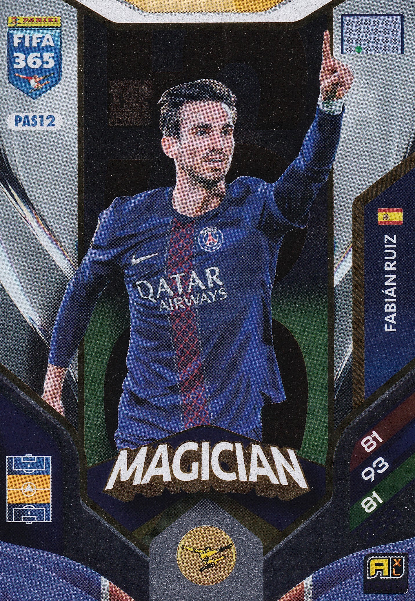 075 - PAS12. FABIAN RUIZ - PARIS SAINT-GERMAIN - MAGICIAN