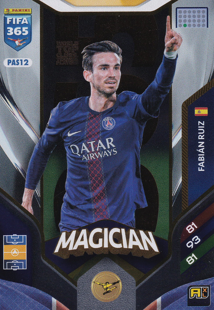 075 - PAS12. FABIAN RUIZ - PARIS SAINT-GERMAIN - MAGICIAN