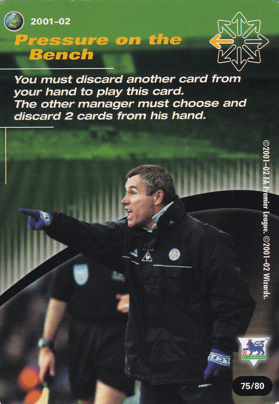 075. PRESSURE ON THE BENCH