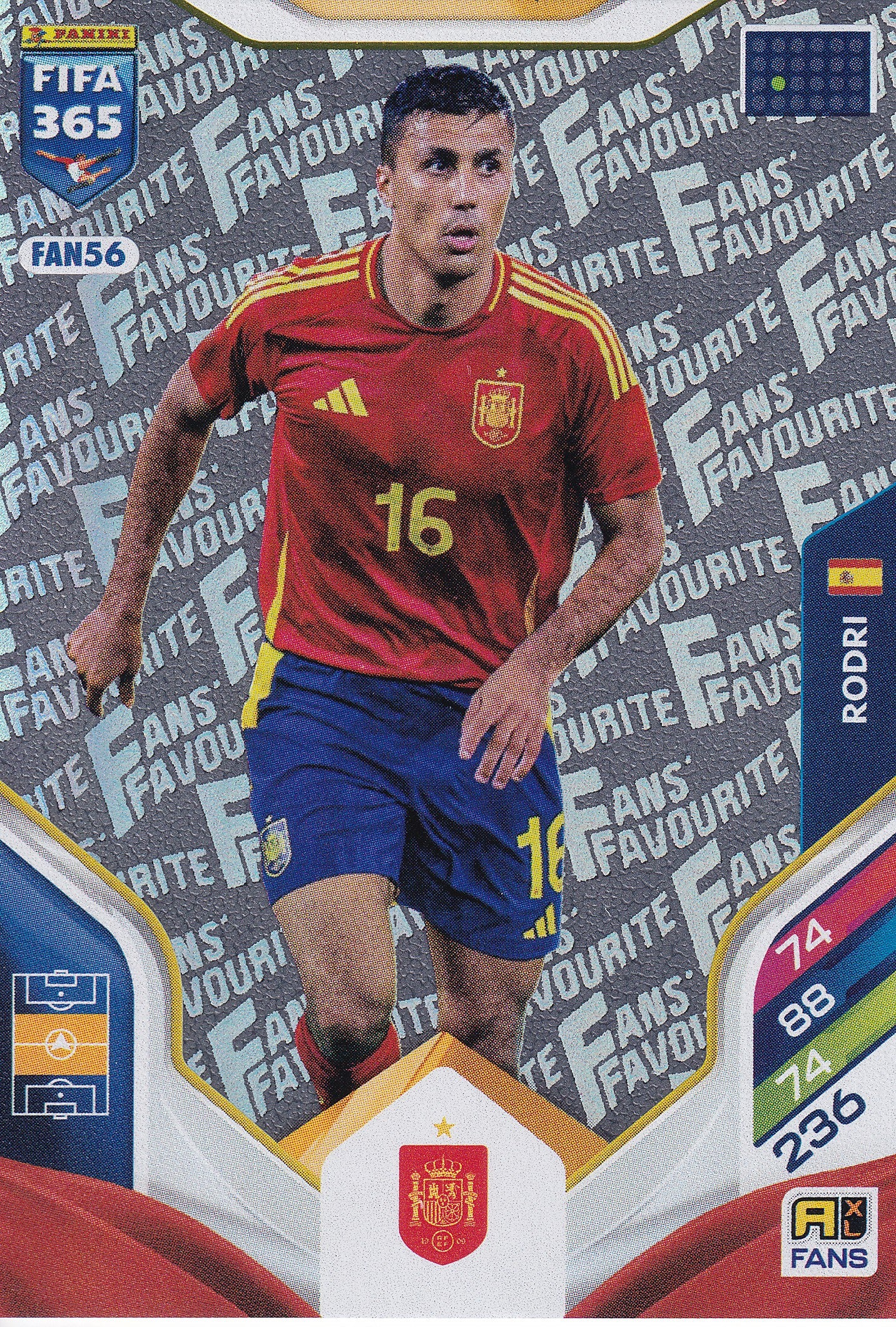 FAN-56. RODRI - SPAIN - FANS FAVOURITE
