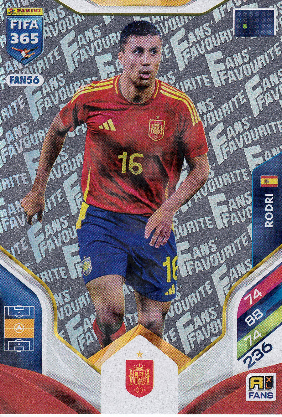 FAN-56. RODRI - SPAIN - FANS FAVOURITE