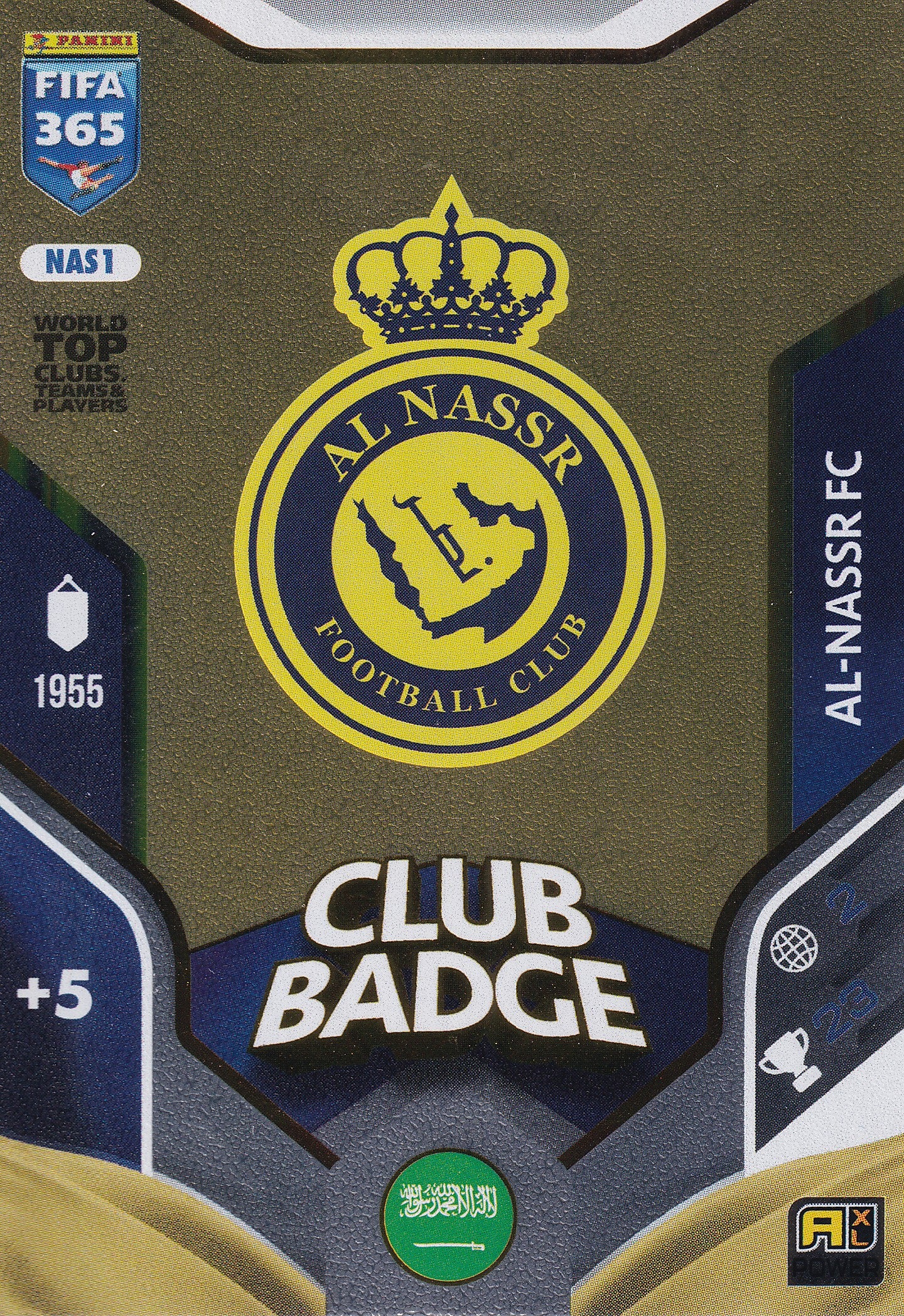 225 - NAS1. AL-NASSR FC - CLUB BADGE