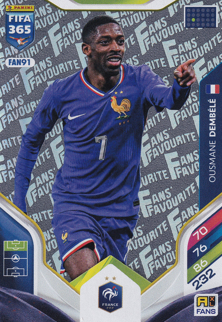 FAN-91. OUSMANE DEMBELE - FRANCE - FANS FAVOURITE