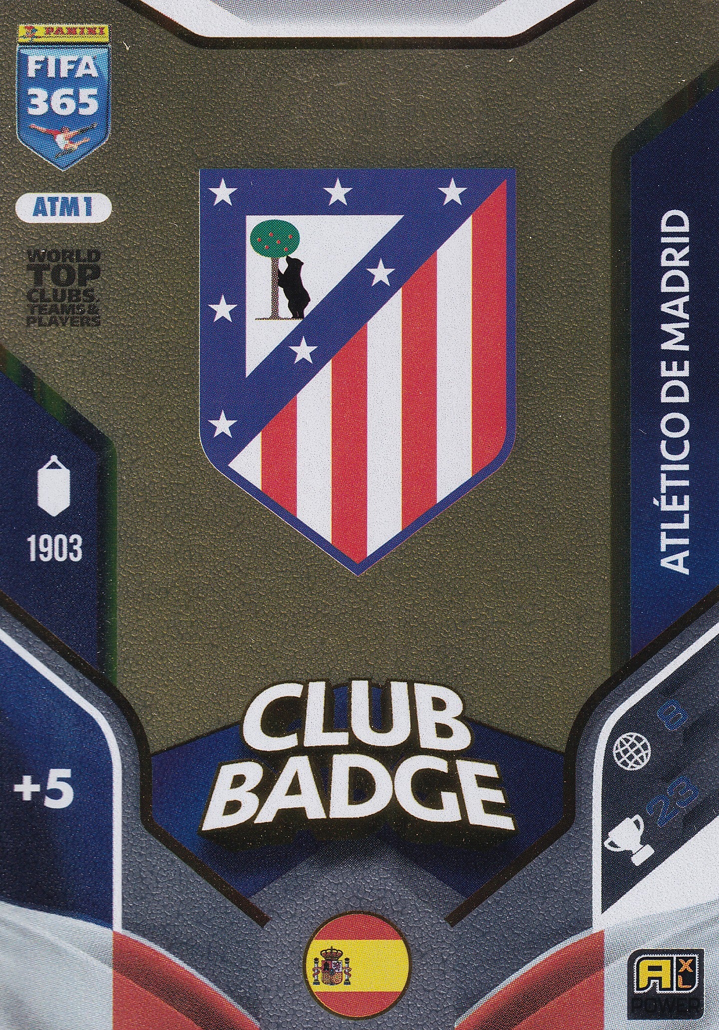 243 - ATM1. ATLETICO DE MADRID - CLUB BADGE