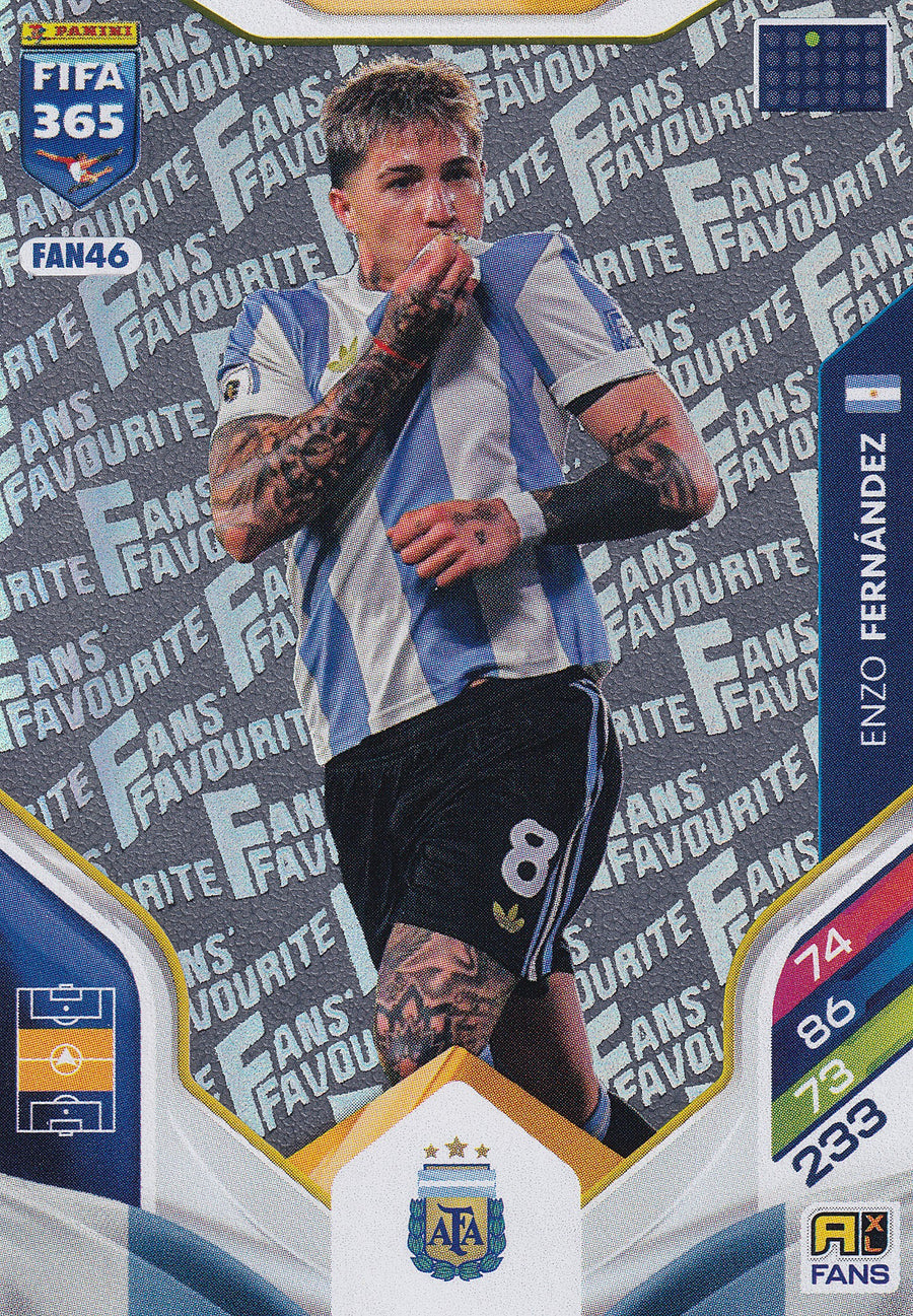 FAN-46. ENZO FERNANDEZ - ARGENTINA - FANS FAVOURITE