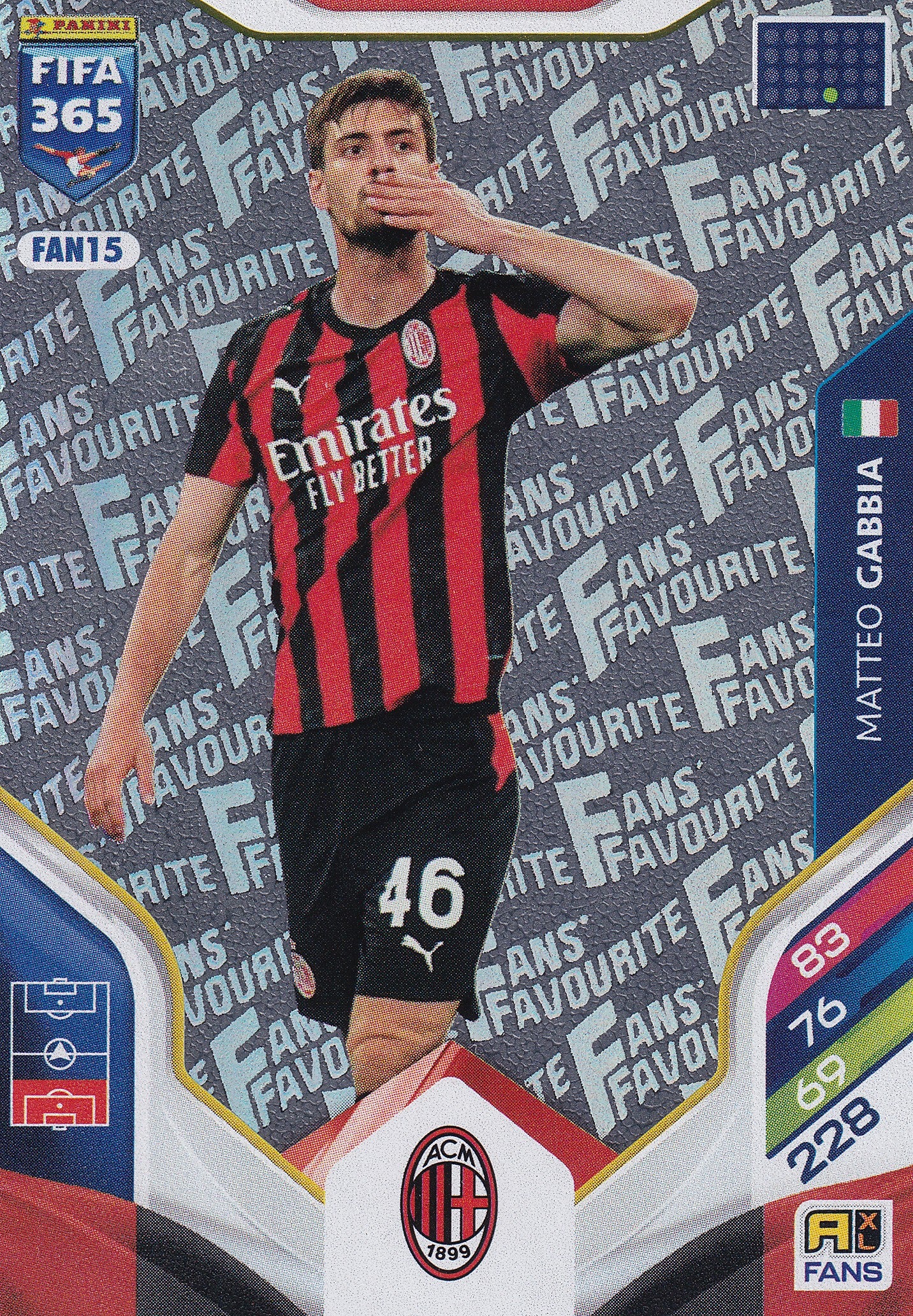 FAN-15. MATTEO GABBIA - AC MILAN - FANS FAVOURITE