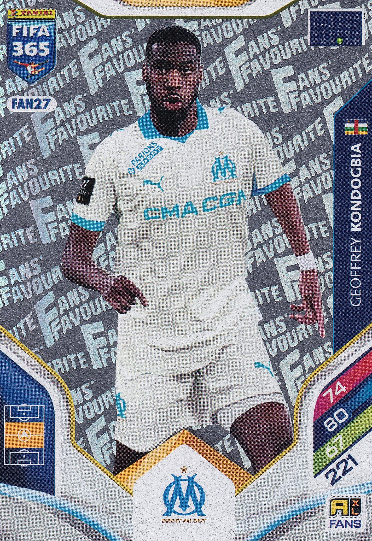 FAN-27. GEOFFREY KONDOGBIA - MARSEILLE - FANS FAVOURITE