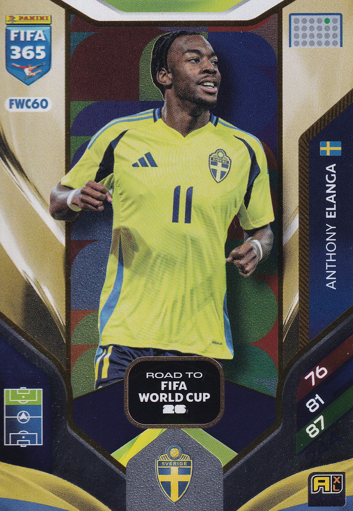 FW-60. ANTHONY ELANGA - SVERIGE - ROAD TO FIFA WORLD CUP 2026