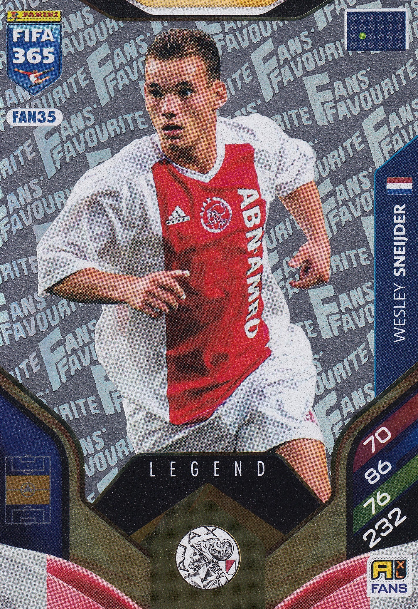 FAN-35. WESLEY SNEIJDER - AJAX - FANS FAVOURITE LEGEND