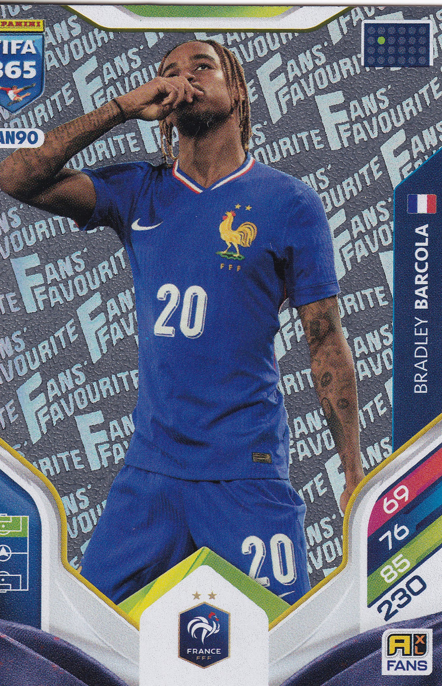 FAN-90. BRADLEY BARCOLA - FRANCE - FANS FAVOURITE