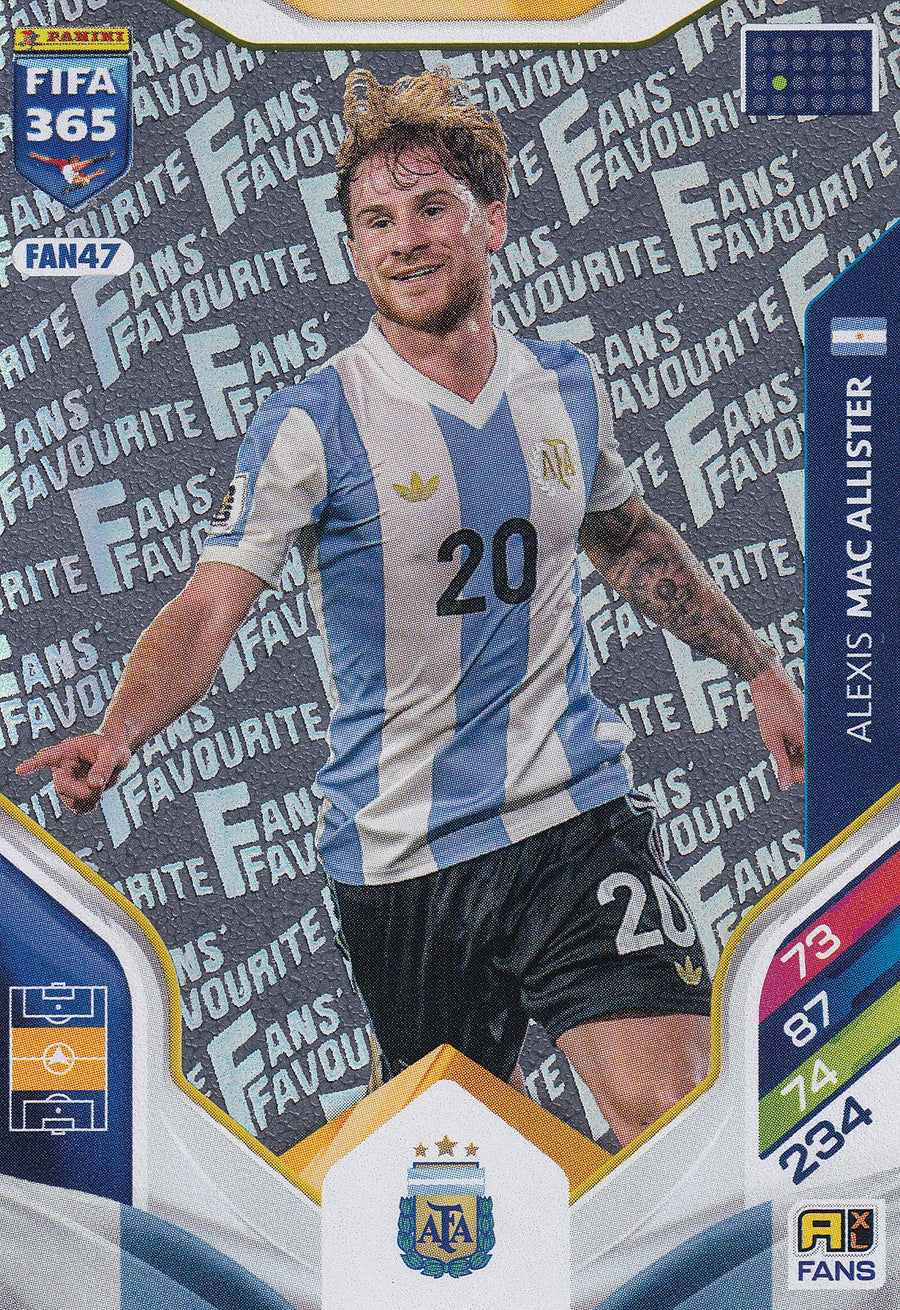 FAN-47. ALEXIS MAC ALLISTER - ARGENTINA - FANS FAVOURITE
