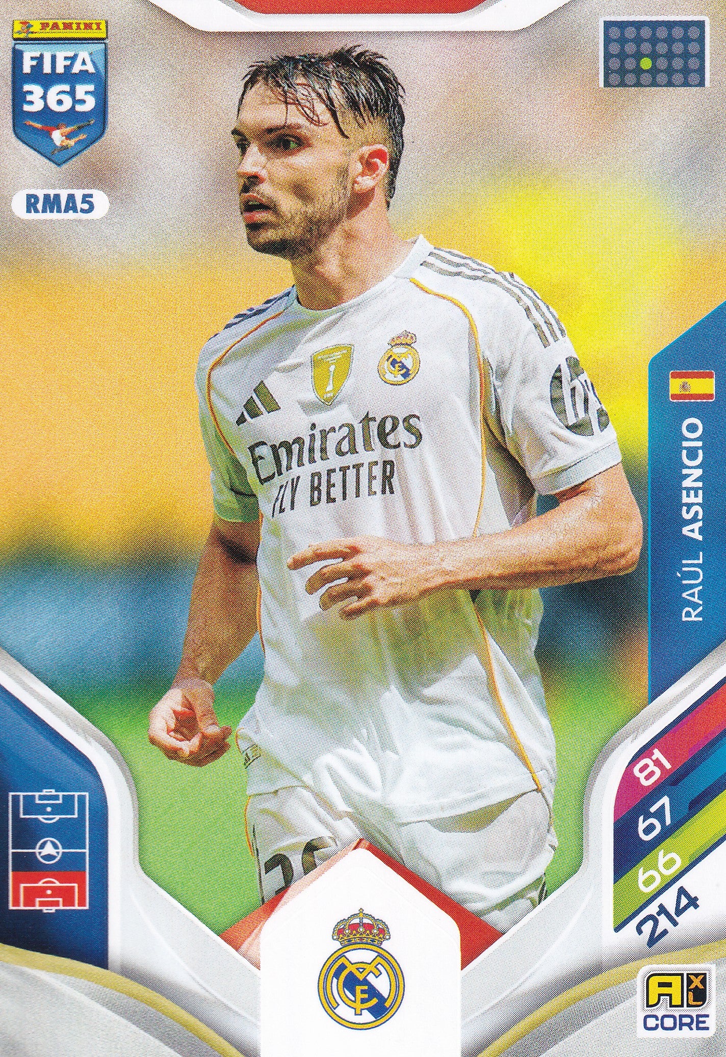 284 - RMA5. RAUL ASENCIO - REAL MADRID