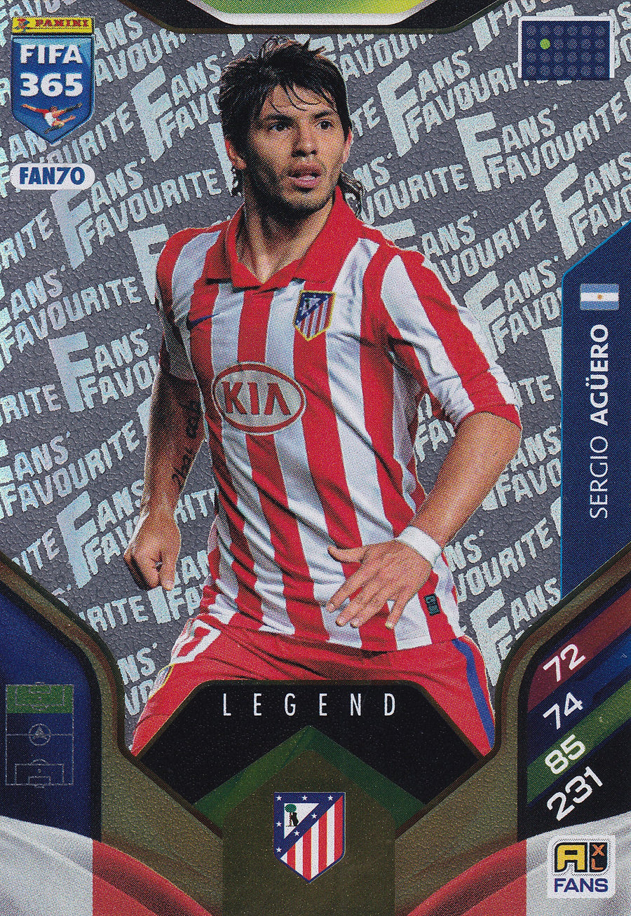 FAN-70. SERGIO AGUERO - ATLETICO DE MADRID - FANS FAVOURITE LEGEND