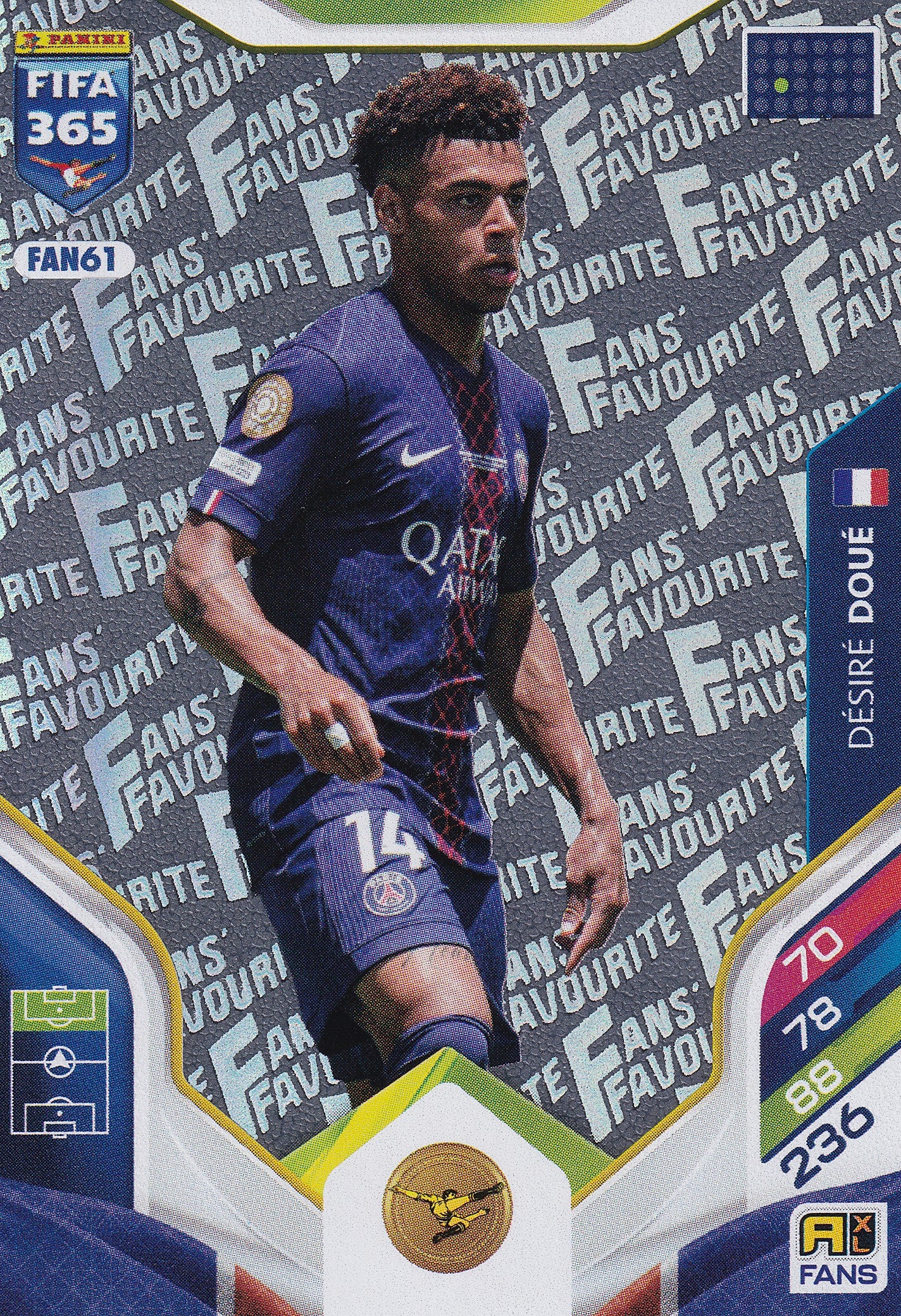 FAN-61. DESIRE DOUE - PARIS SAINT-GERMAIN - FANS FAVOURITE