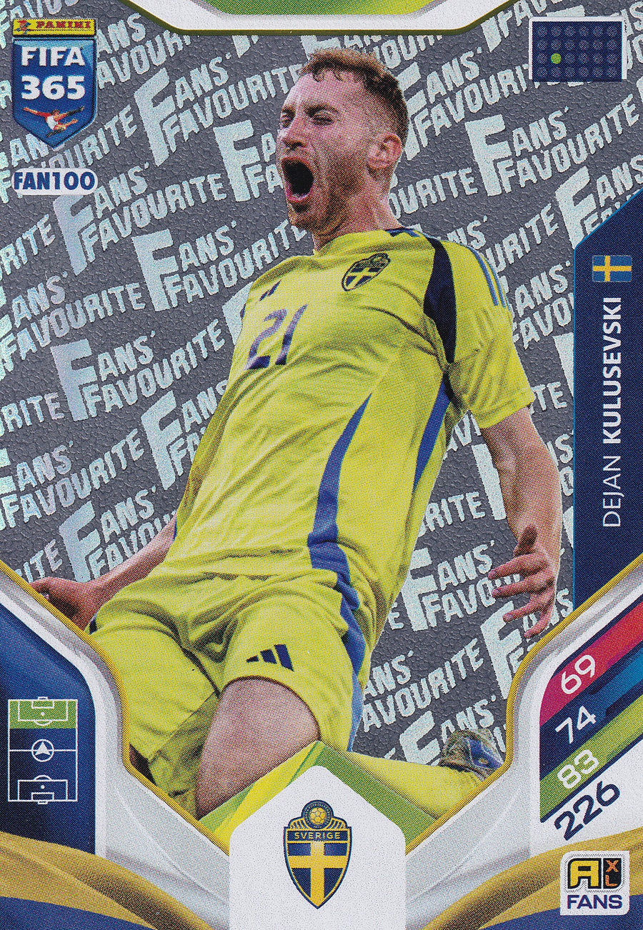 FAN-100. DEJAN KULUSEVSKI - SVERIGE - FANS FAVOURITE