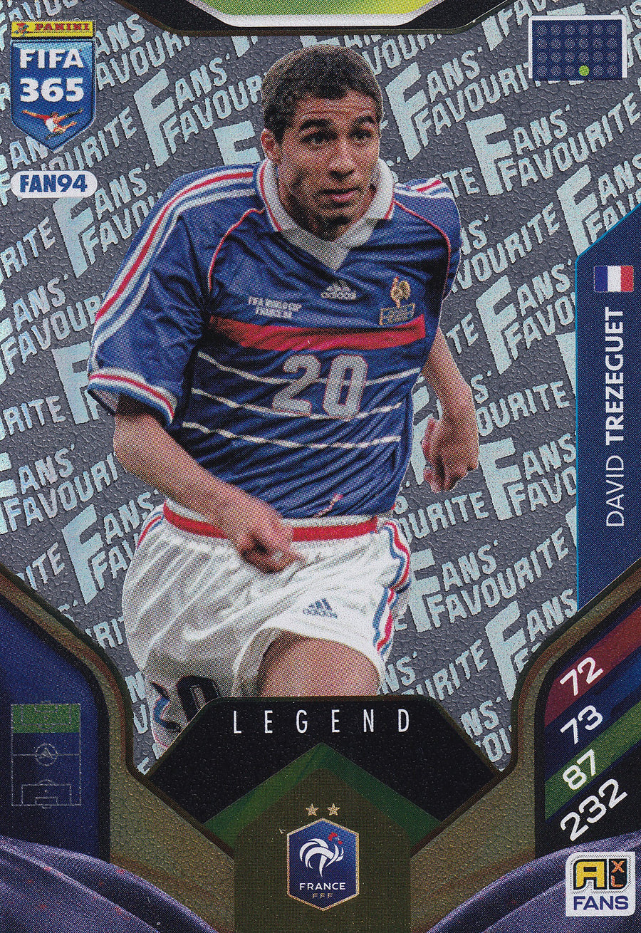 FAN-94. DAVID TREZEGUET - FRANCE - FANS FAVOURITE LEGEND