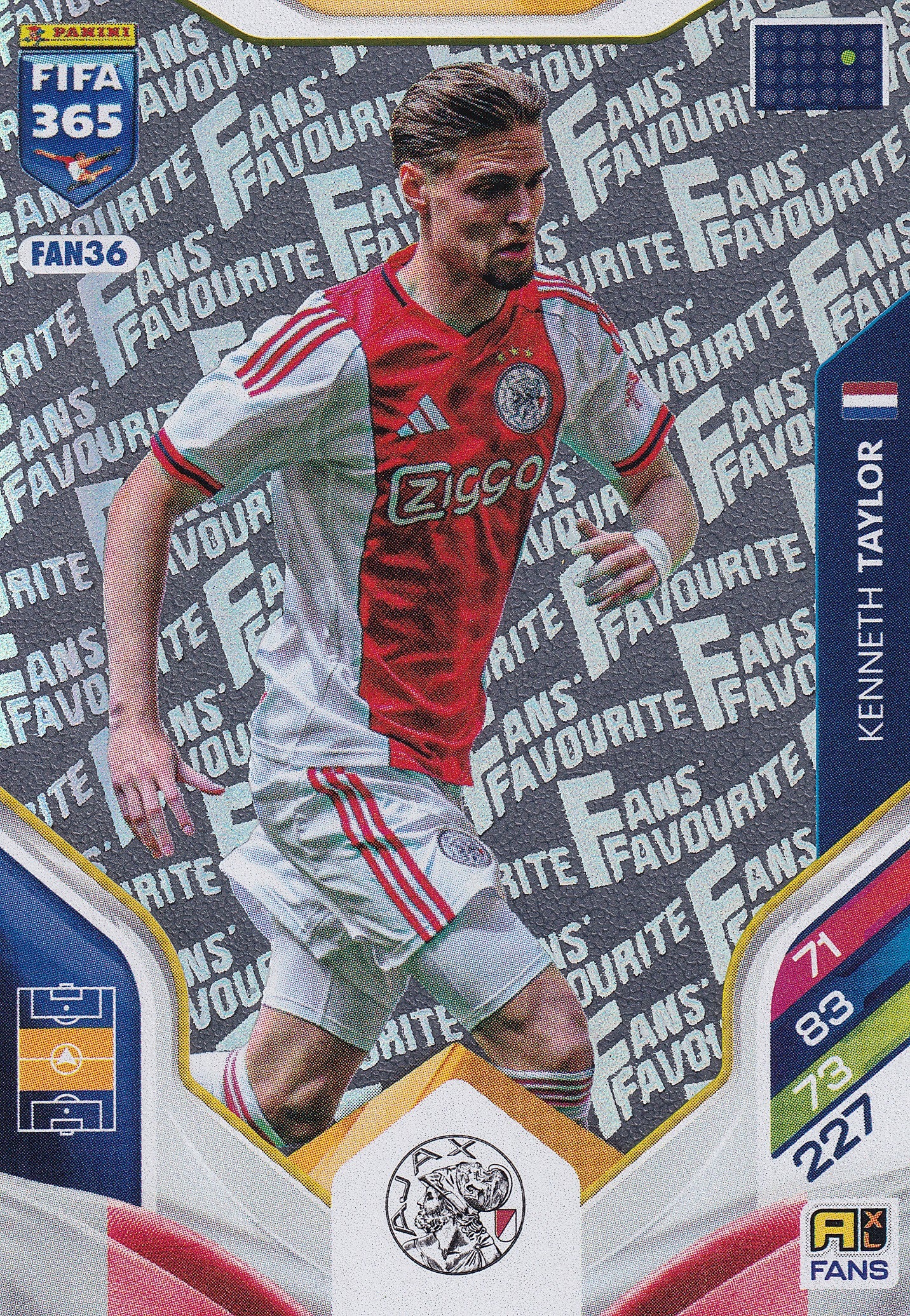 FAN-36. KENNETH TAYLOR - AJAX - FANS FAVOURITE