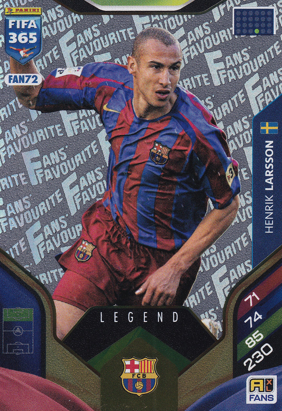 FAN-72. HENRIK LARSSON - BARCELONA - FANS FAVOURITE LEGEND