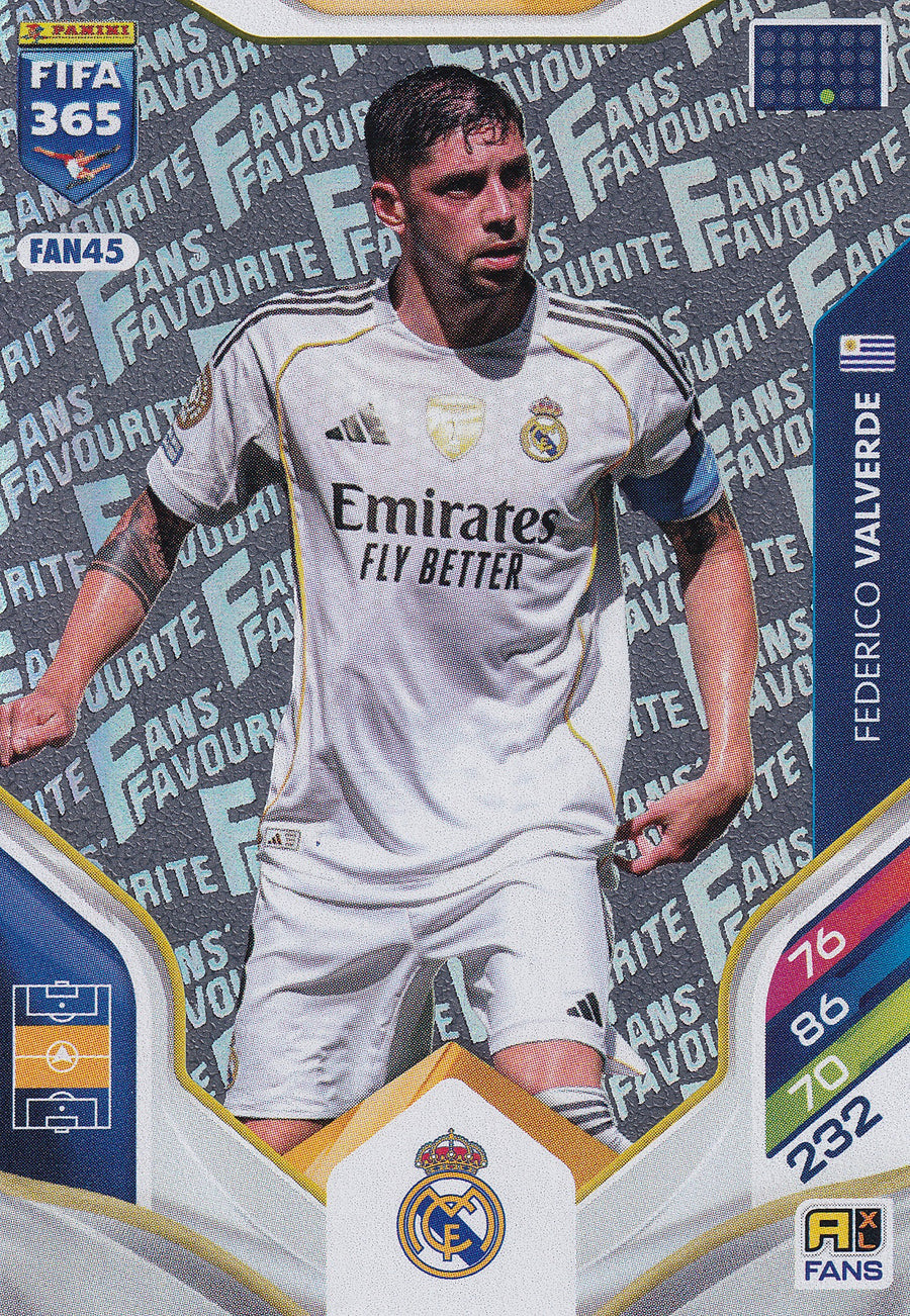 FAN-45. FEDERICO VALVERDE - REAL MADRID - FANS FAVOURITE