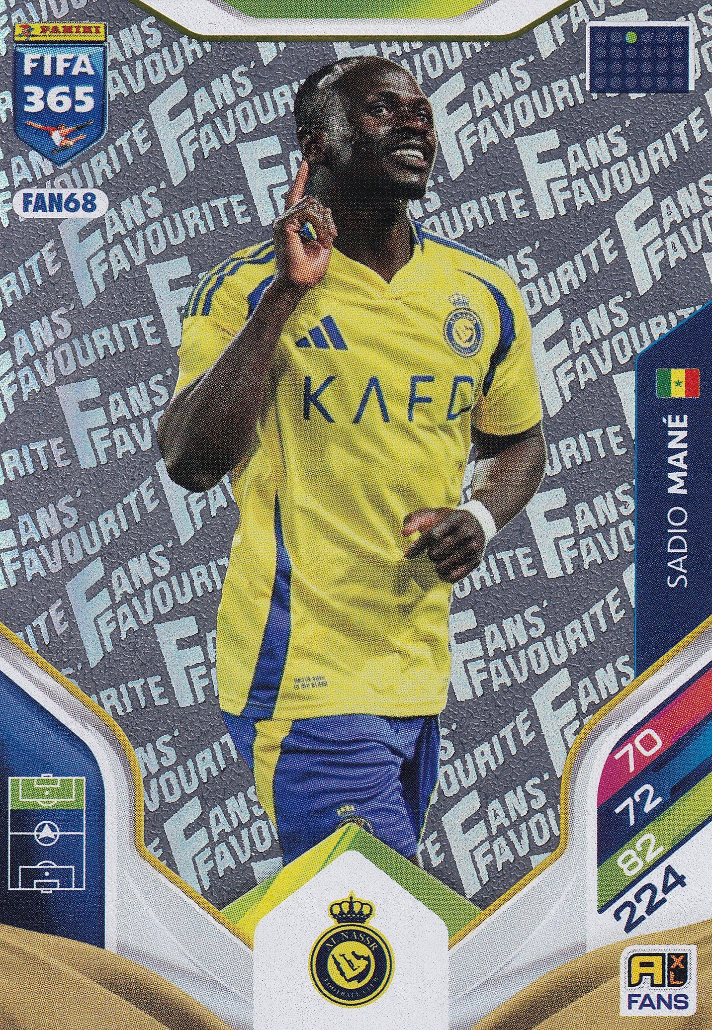 FAN-68. SADIO MANE - AL-NASSR - FANS FAVOURITE