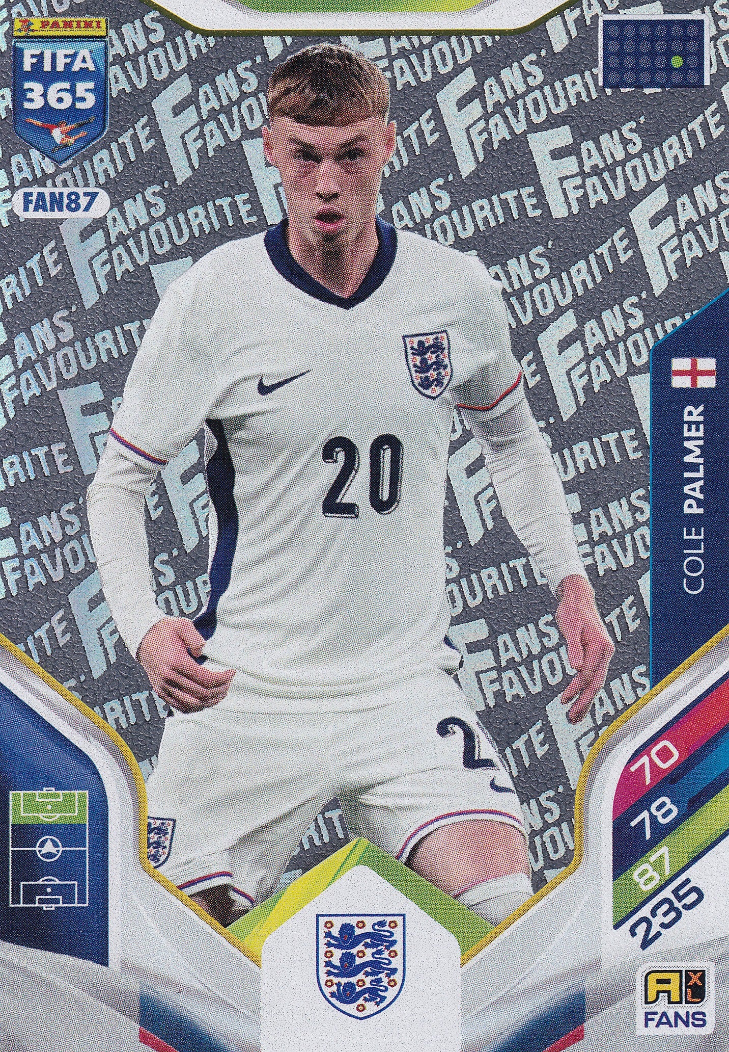 FAN-87. COLE PALMER - ENGLAND - FANS FAVOURITE