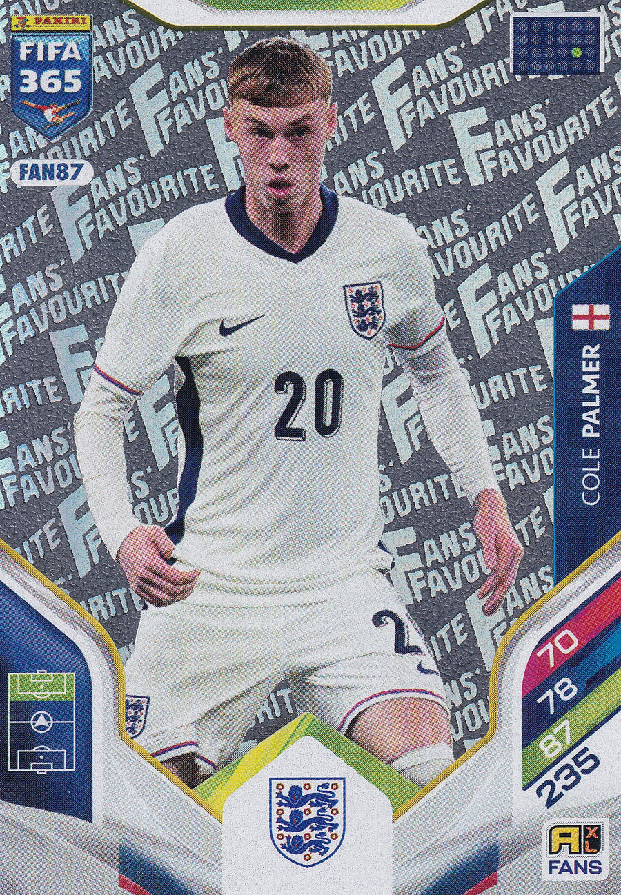FAN-87. COLE PALMER - ENGLAND - FANS FAVOURITE
