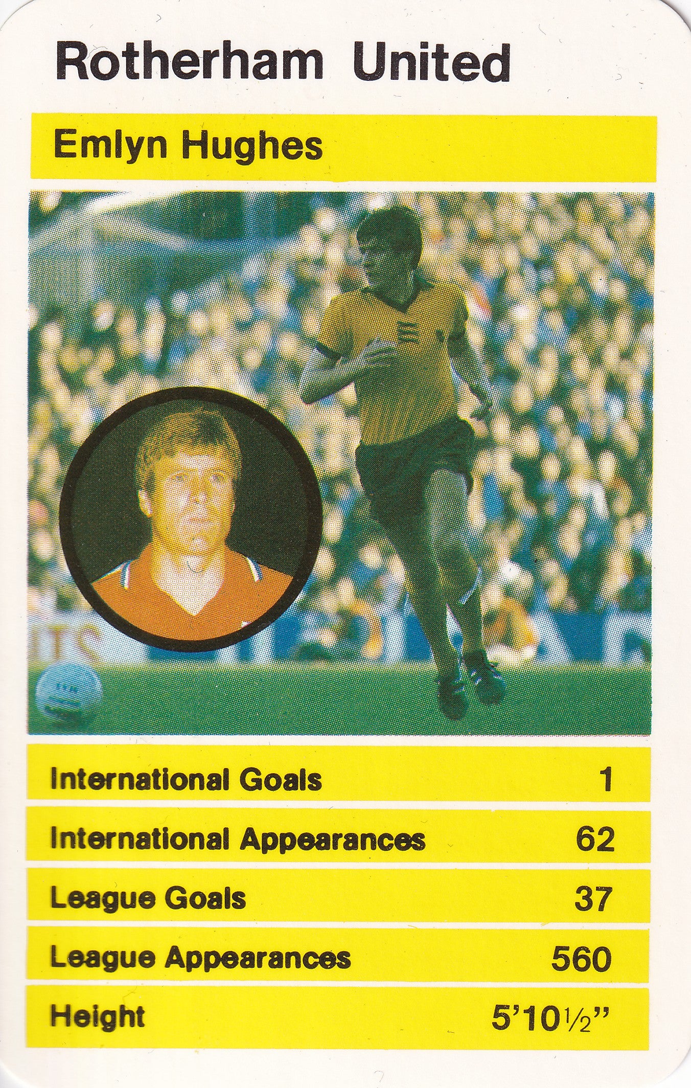 006. EMLYN HUGHES - ROTHERHAM UNITED