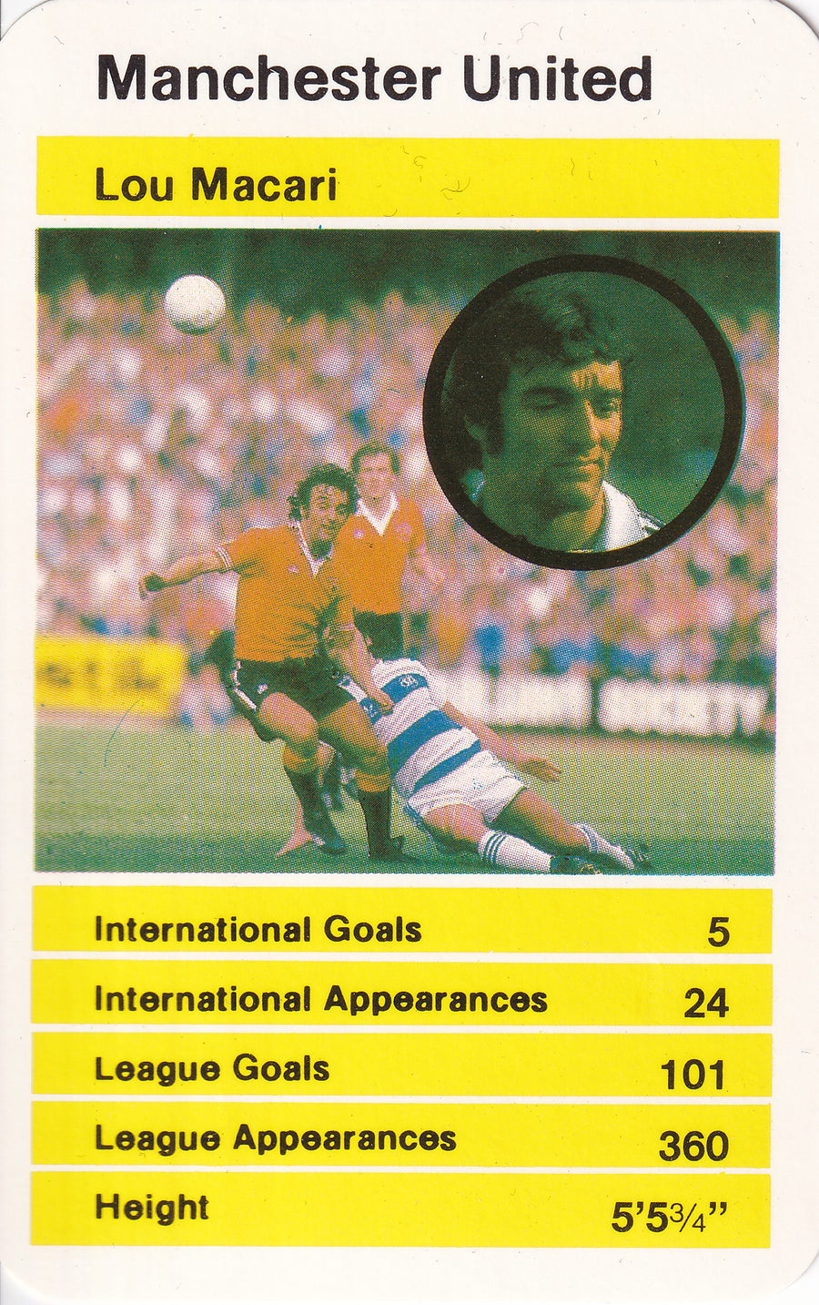 018. LOU MACARI - MANCHESTER UNITED