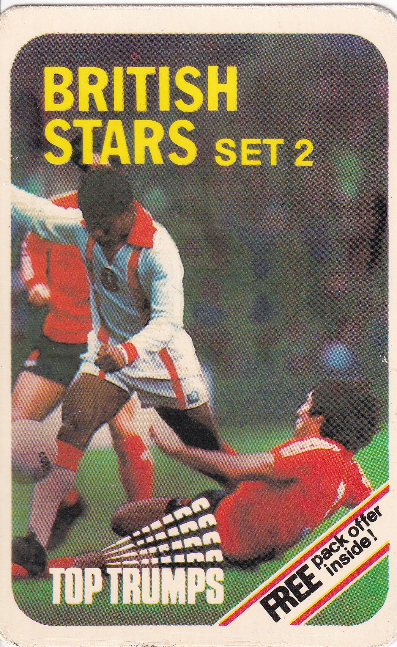 000. TOP TRUMPS - BRITISH STARS SET 2 - BADGE