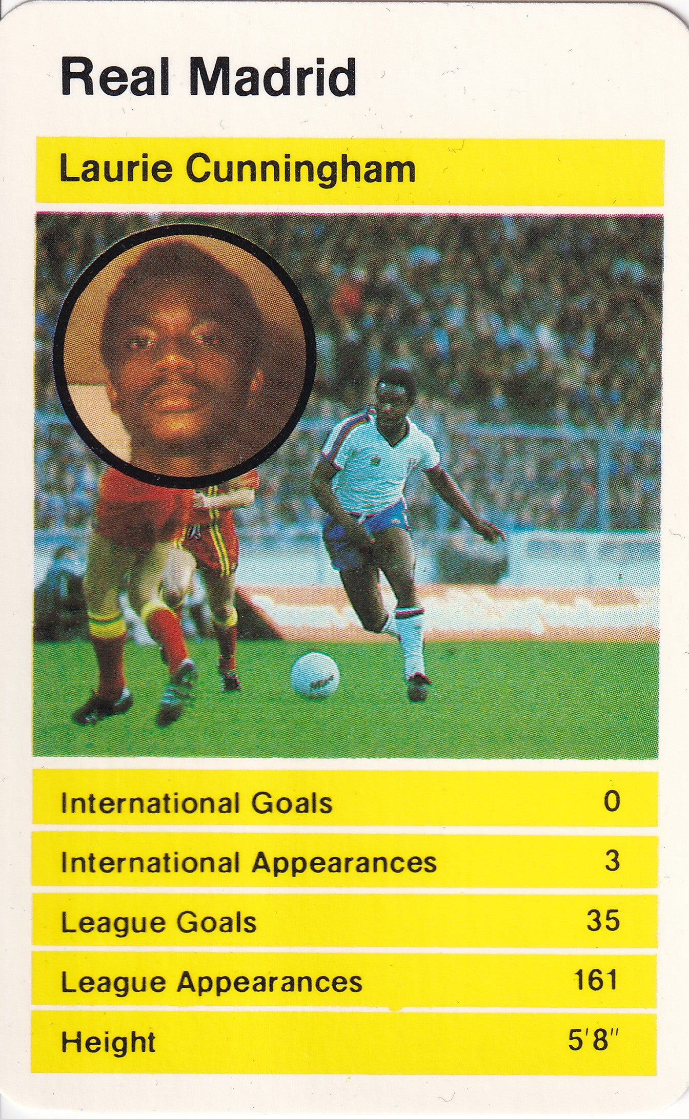 018. LAURIE CUNNINGHAM - REAL MADRID