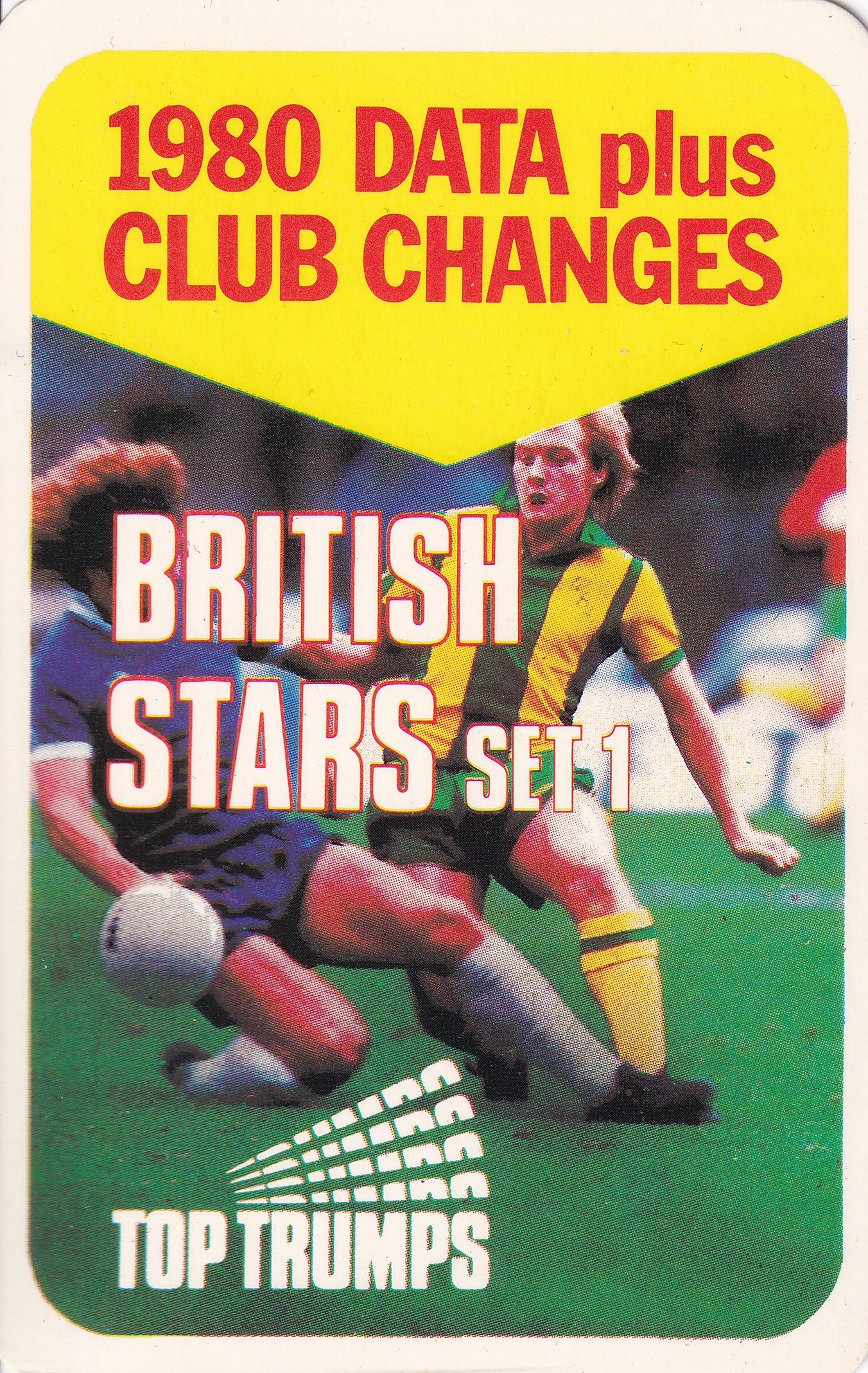 000. TOP TRUMPS - BRITISH STARS 1980 - SET 1 - BADGE