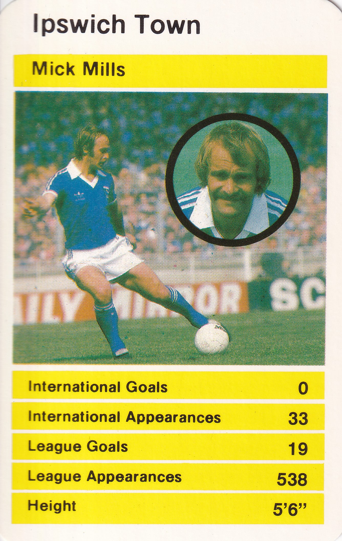 019. MICK MILLS - IPSWICH TOWN