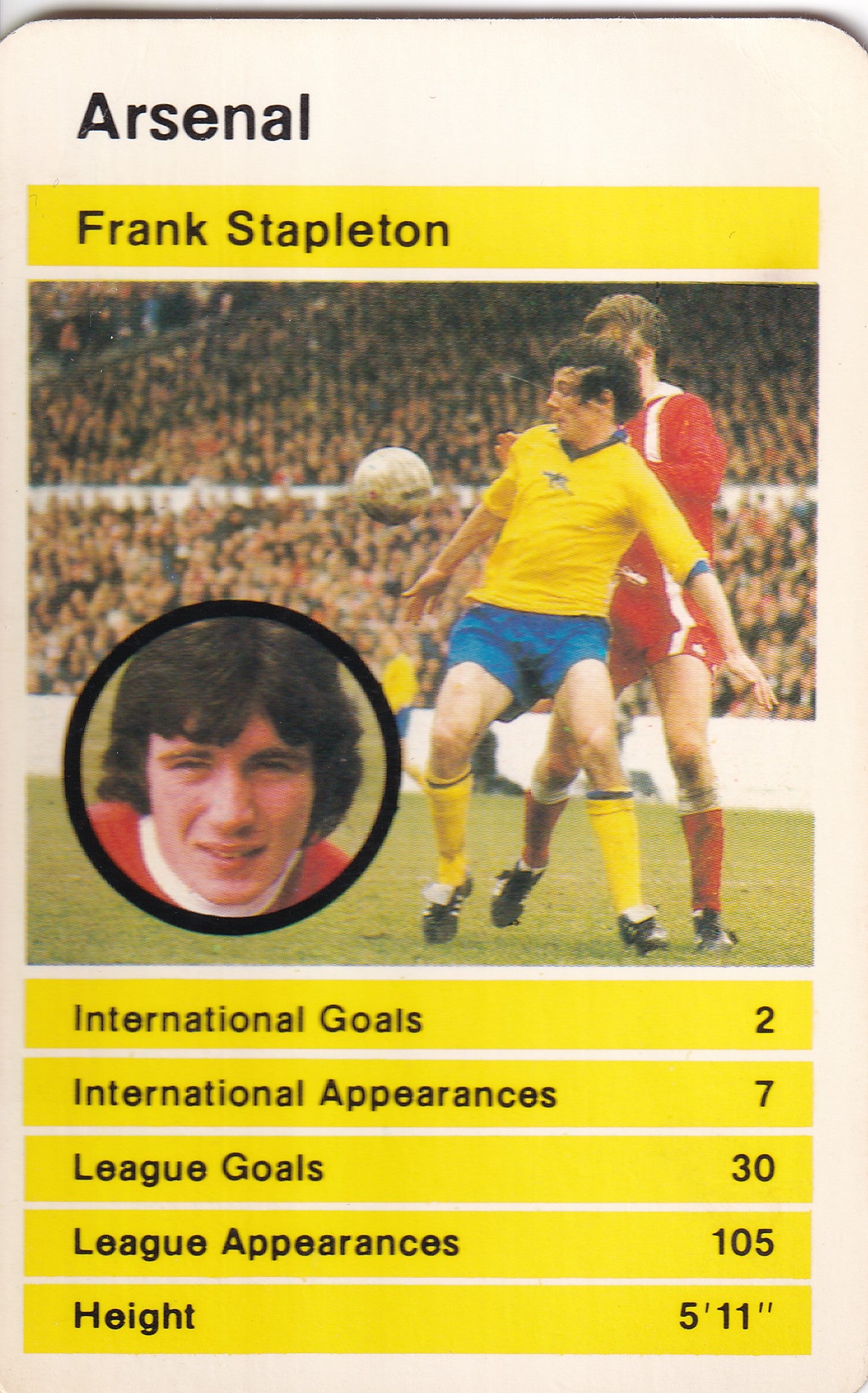 007. FRANK STAPLETON - ARSENAL