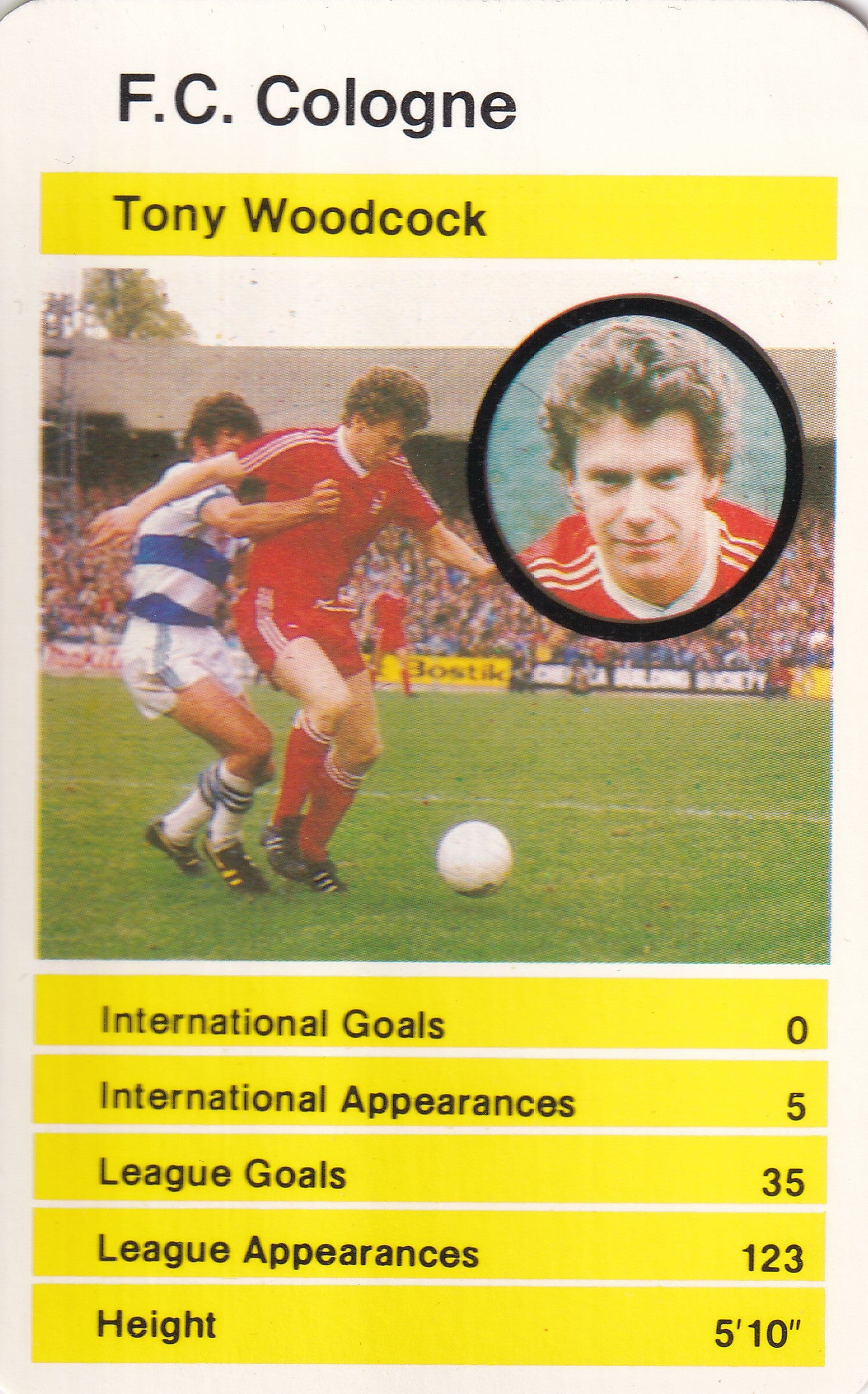 029. TONY WOODCOCK - F.C. COLOGNE