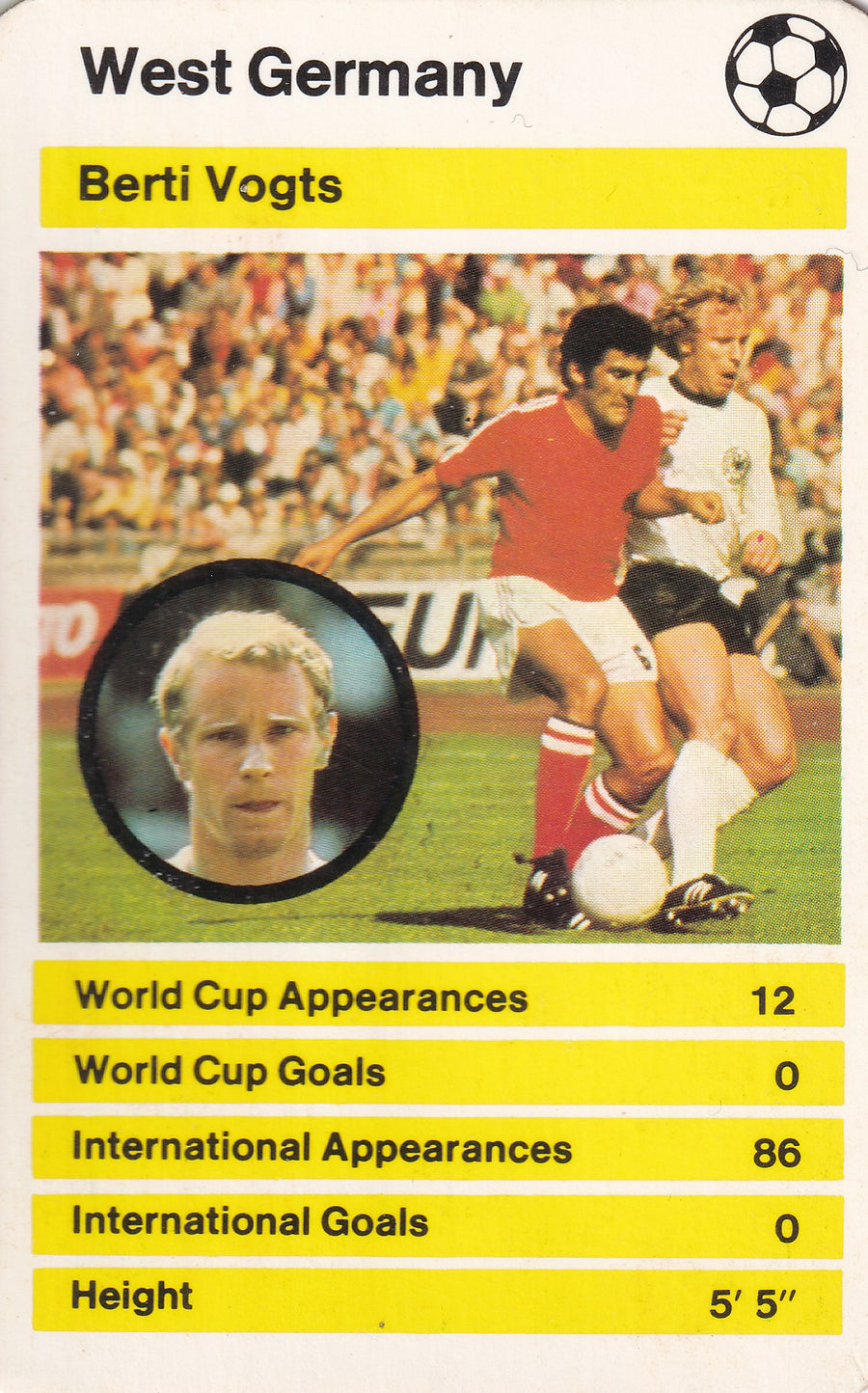 031. BERTI VOGTS - WEST GERMANY