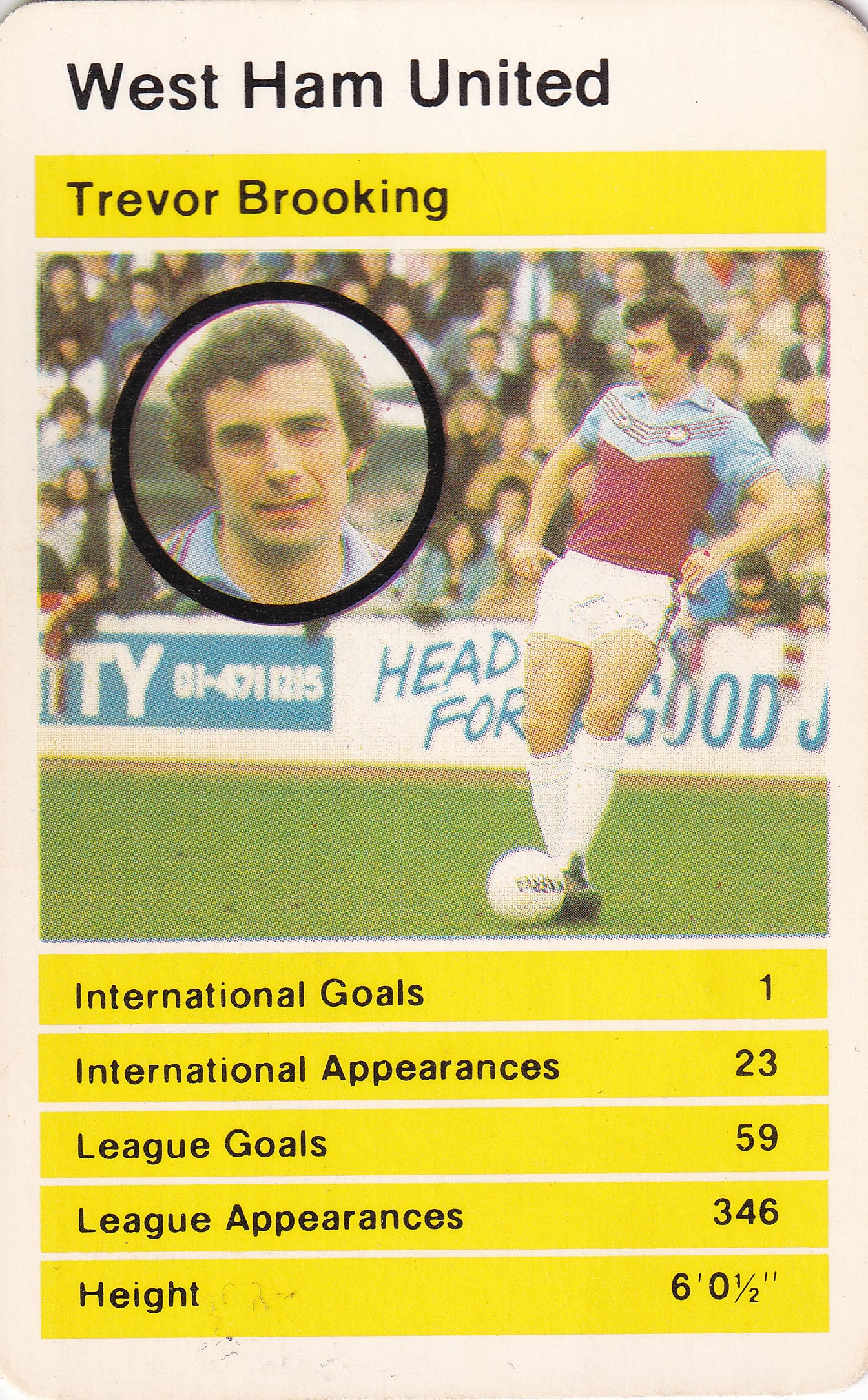 030. TREVOR BROOKING - WEST HAM UNITED