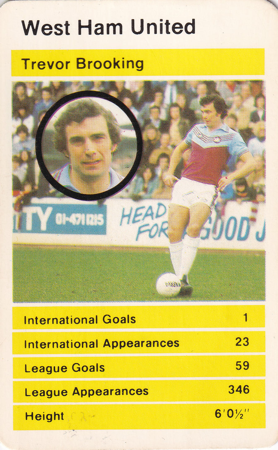 030. TREVOR BROOKING - WEST HAM UNITED