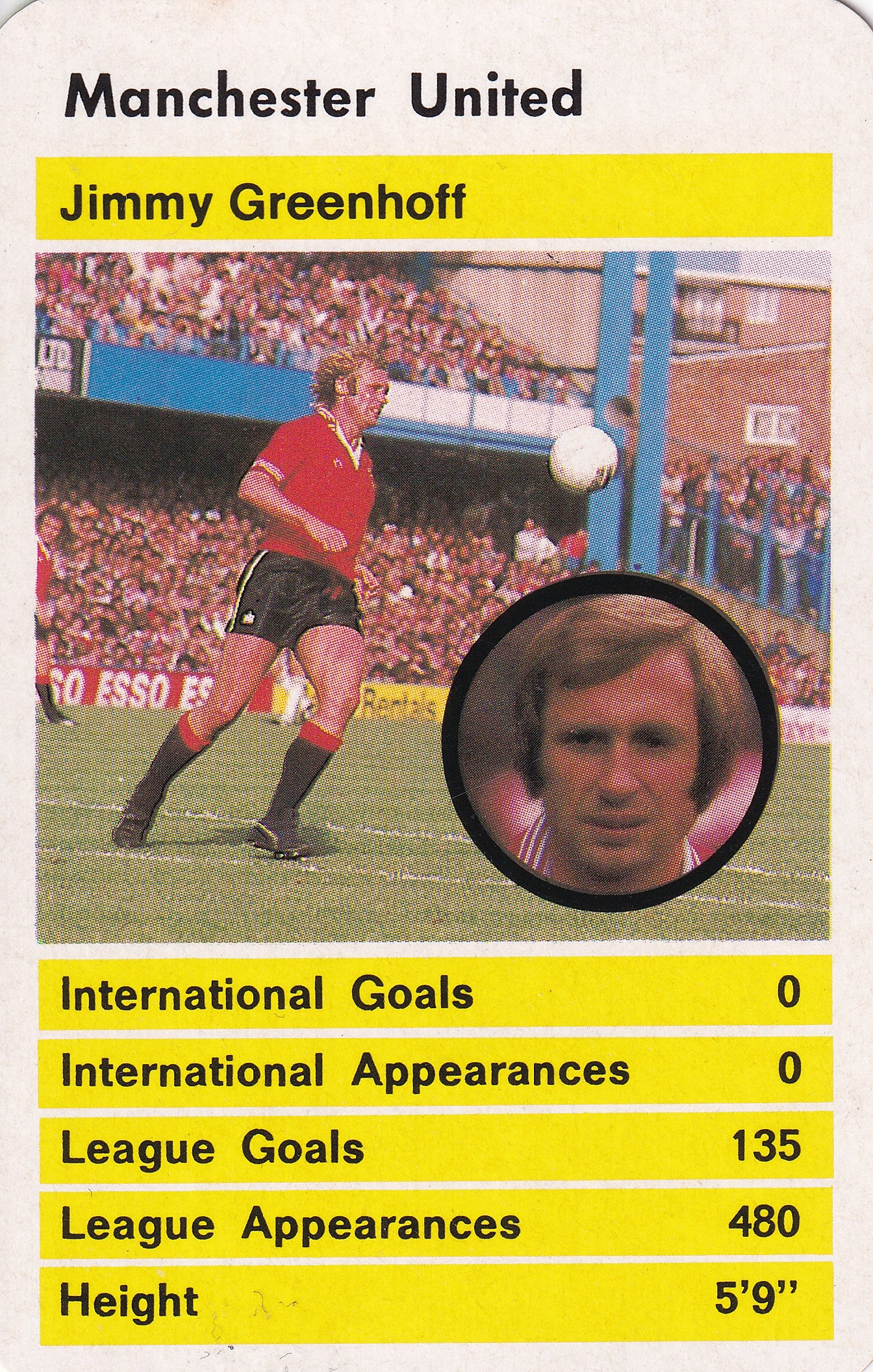 011. JIMMY GREENHOFF - MANCHESTER UNITED
