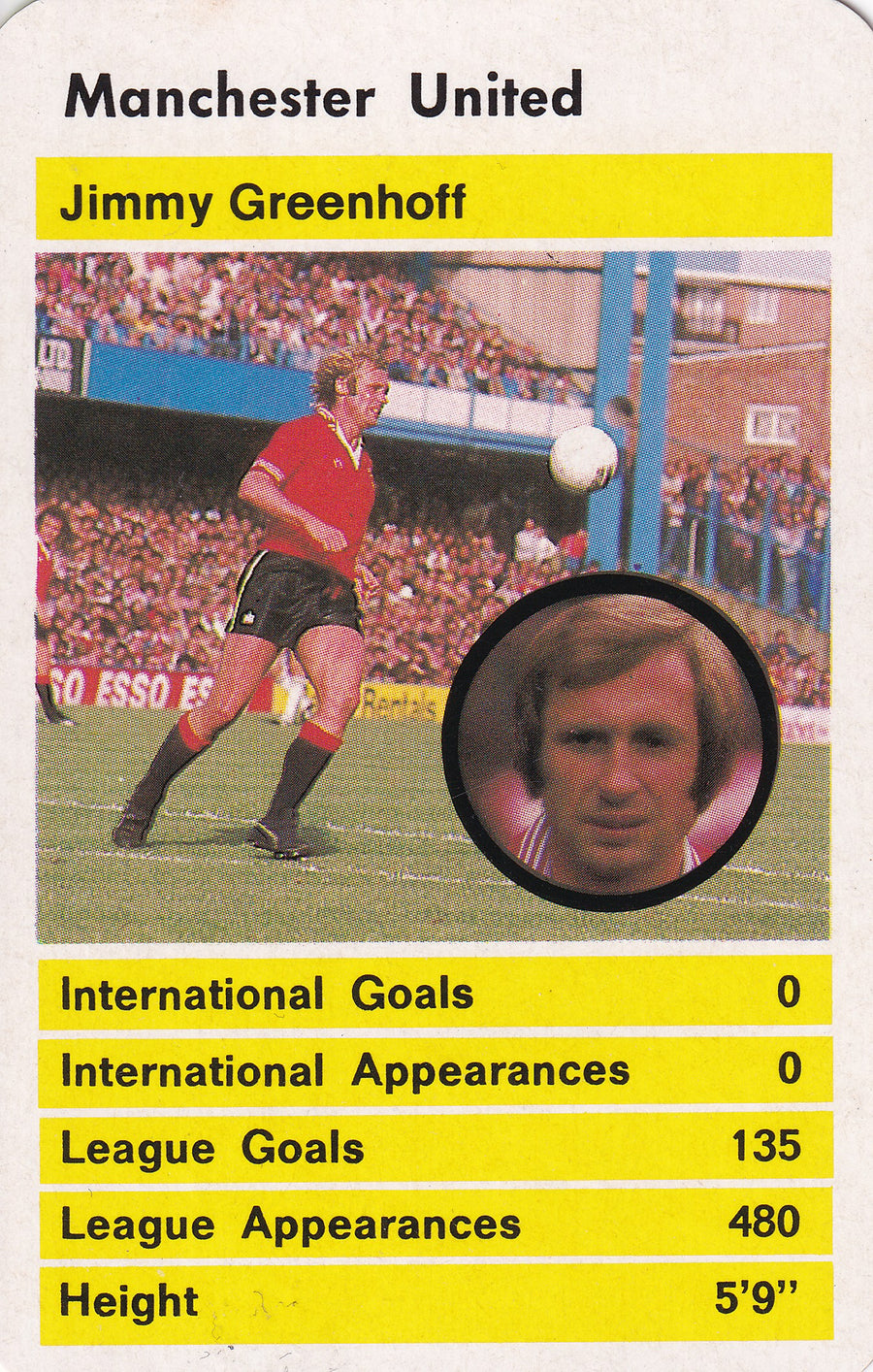 011. JIMMY GREENHOFF - MANCHESTER UNITED