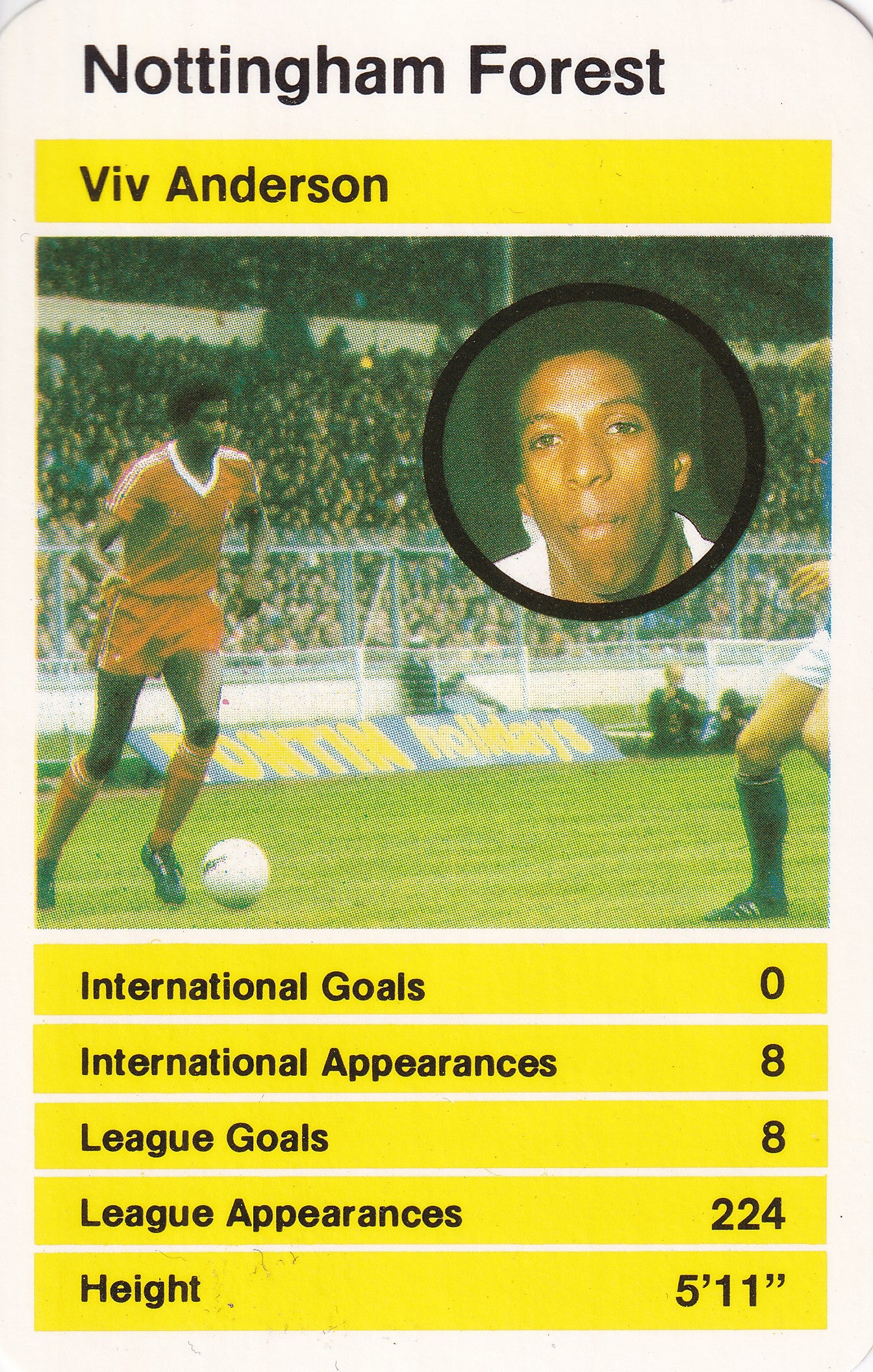 032. VIV ANDERSON - NOTTINGHAM FOREST