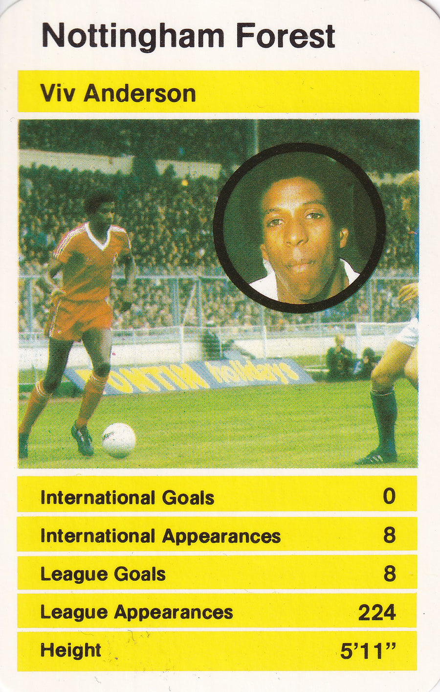 032. VIV ANDERSON - NOTTINGHAM FOREST