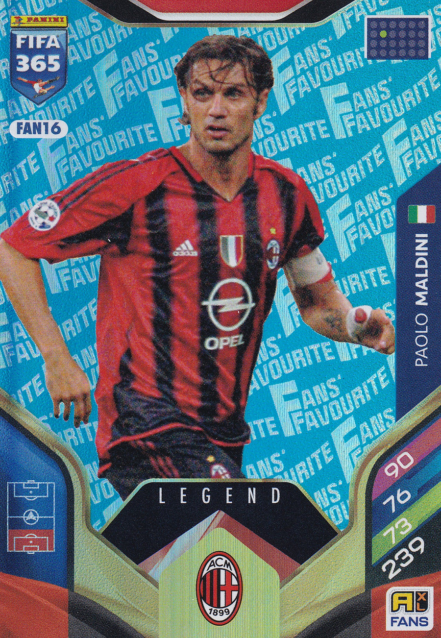 FAN-016. PAOLO MALDINI - AC MILAN - FANS FAVOURITE LEGEND - BLUE