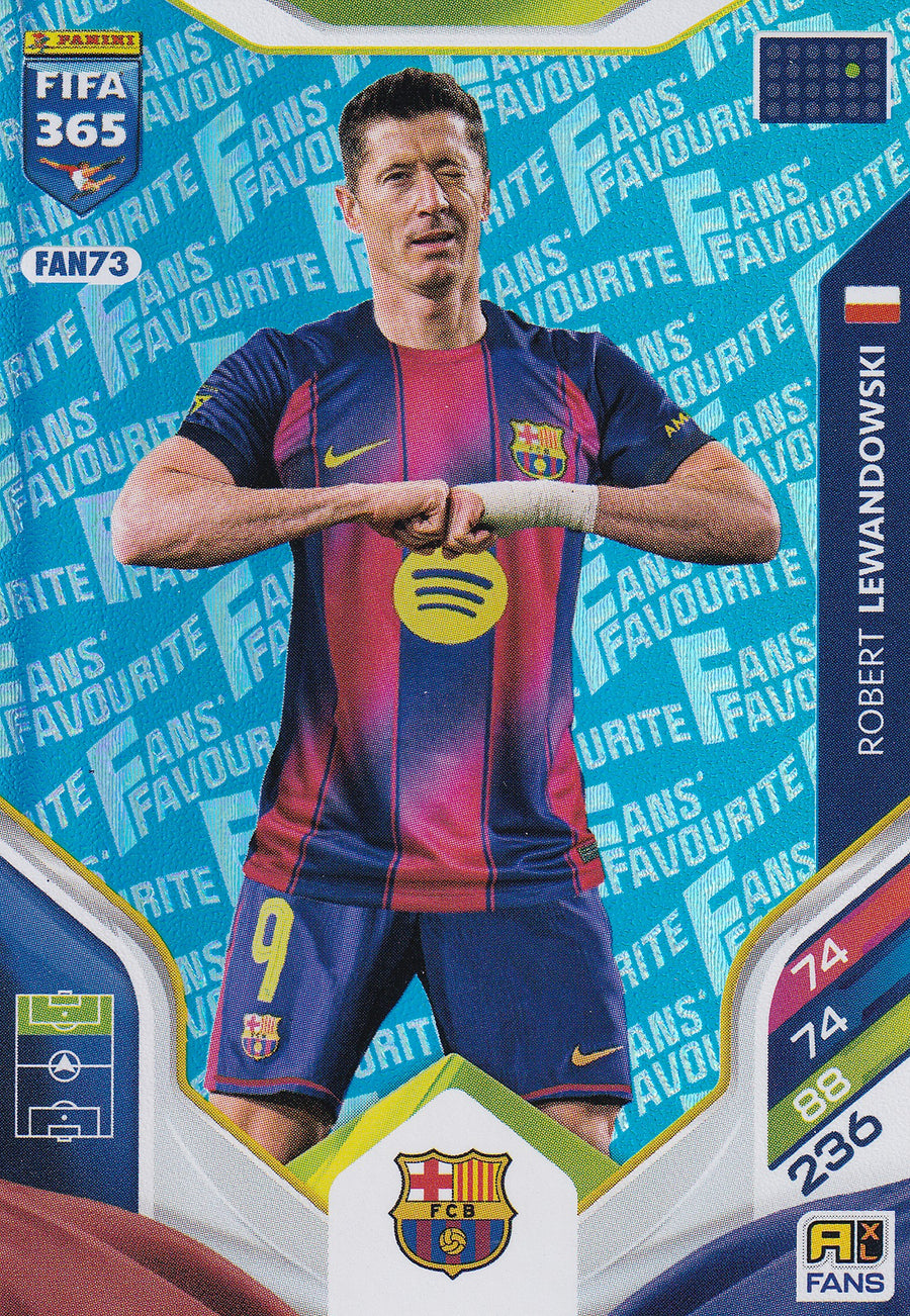 FAN-073. ROBERT LEWANDOWSKI - FC BARCELONA - FANS FAVOURITE - BLUE
